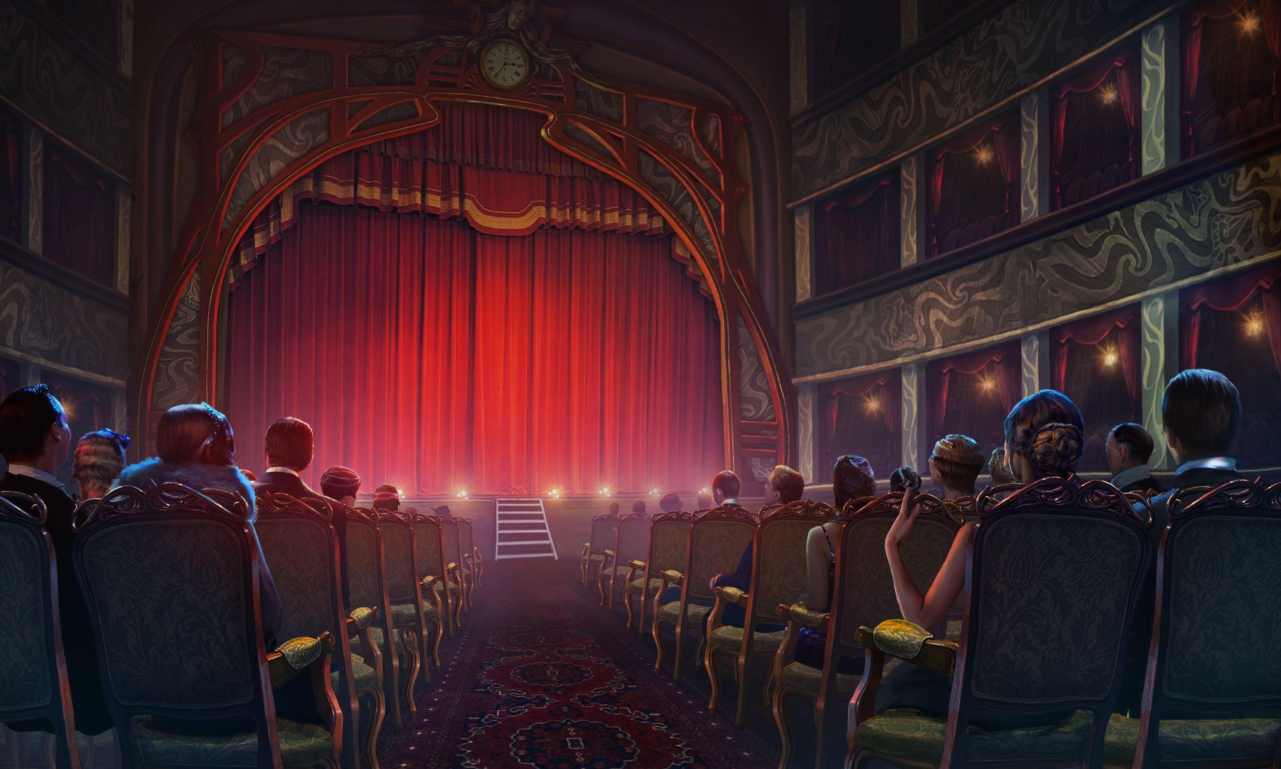 Theater desktop wallpapers, High-resolution images, Theater-inspired backgrounds, Artistic ambiance, 2560x1540 HD Desktop