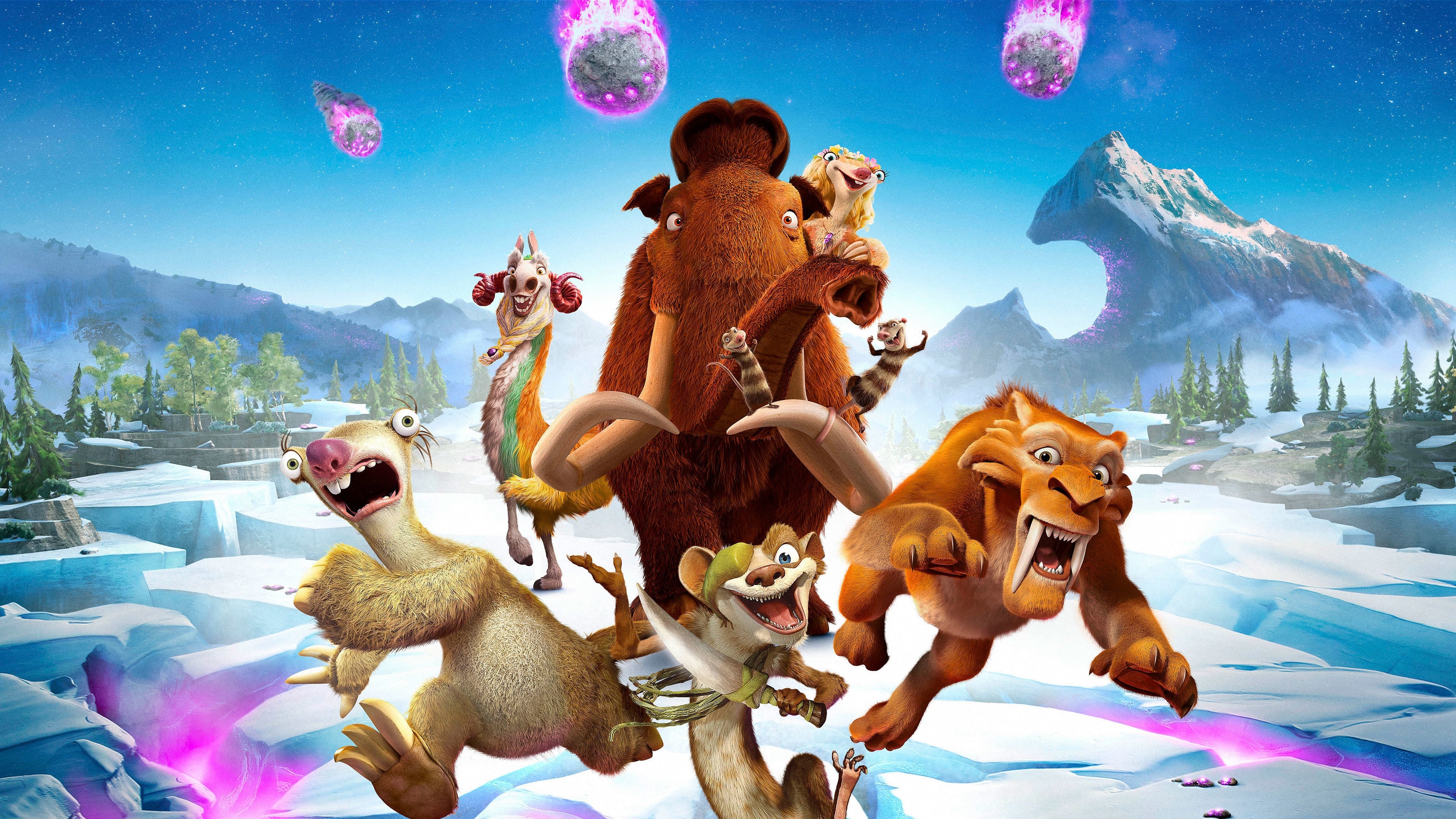 Ice Age: Collision Course, Sid (Ice Age) Wallpaper, 3840x2160 4K Desktop