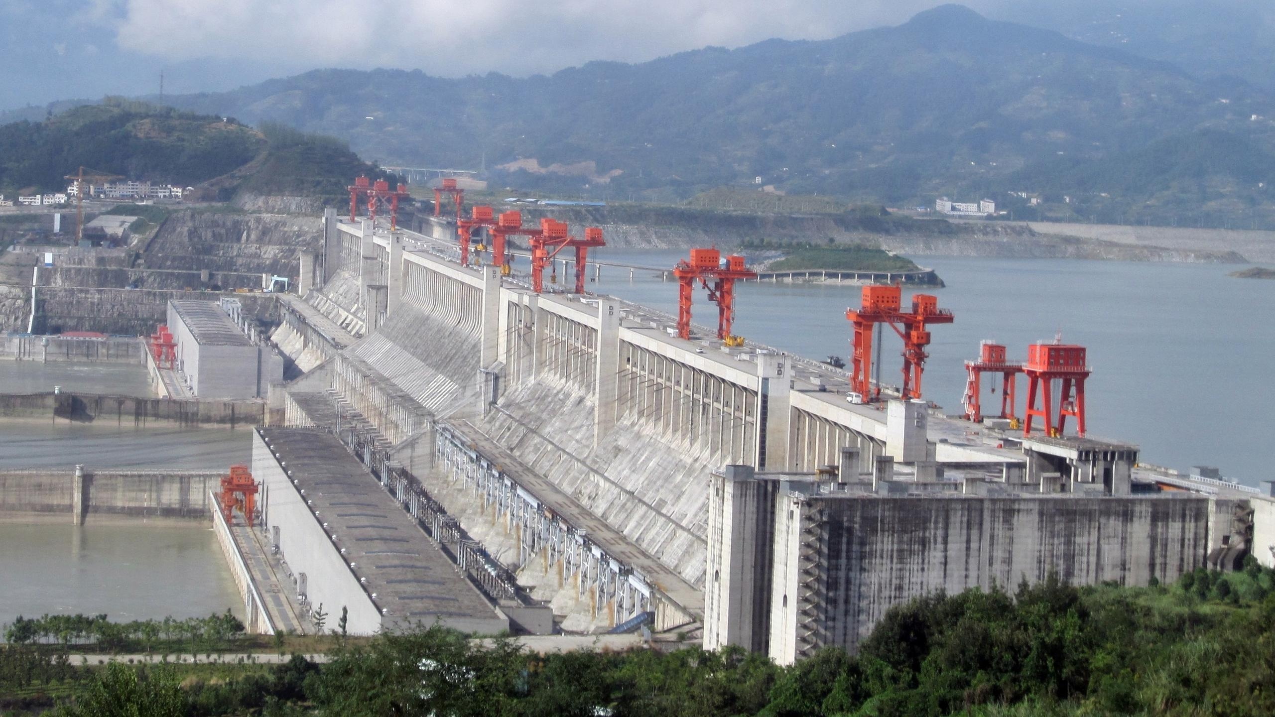 Three Gorges China, Dam wallpapers, 2560x1440 HD Desktop