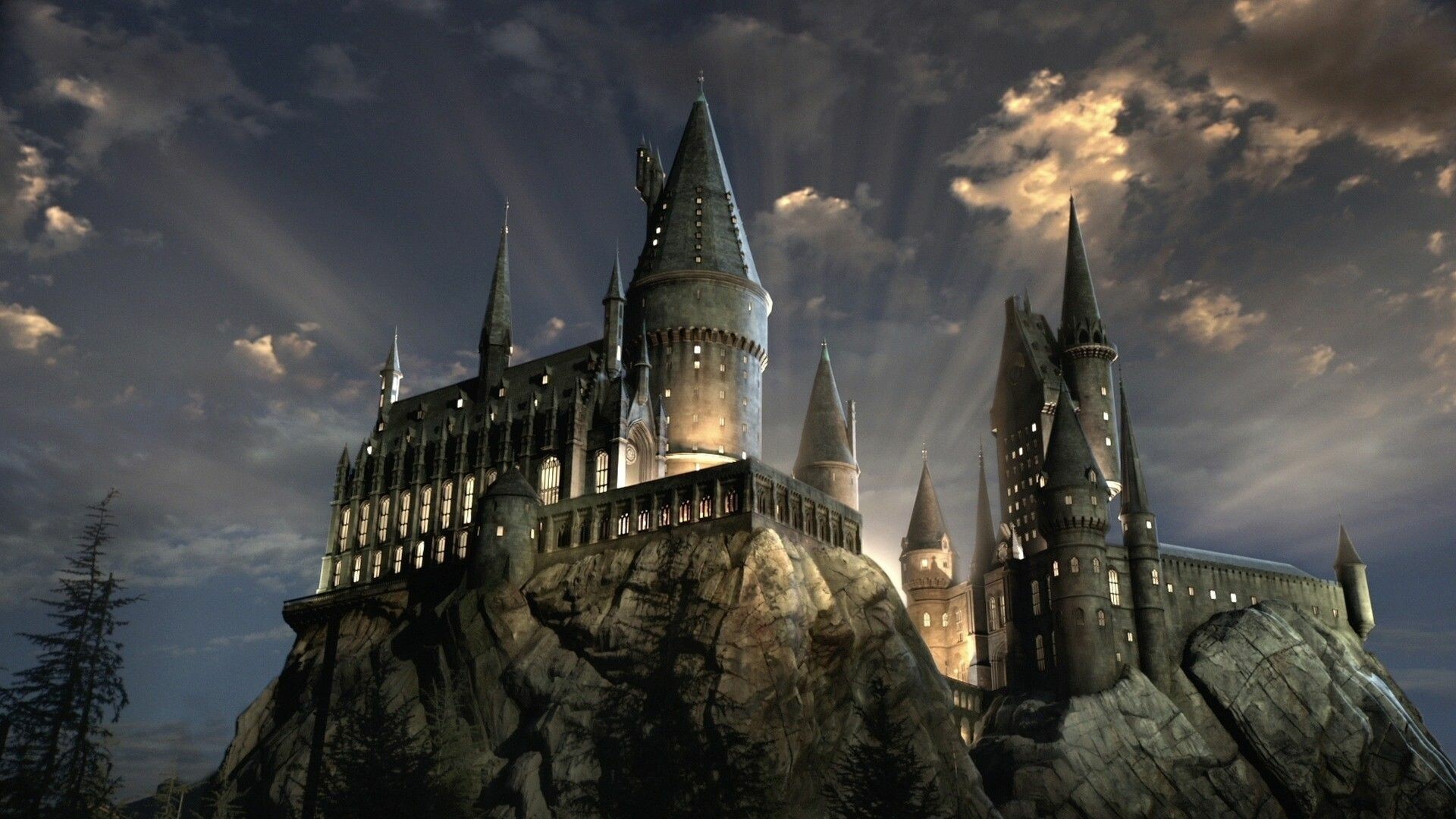 Hogwarts, Christmas HD wallpapers, Magical festive spirit, Enchanting decorations, 1920x1080 Full HD Desktop