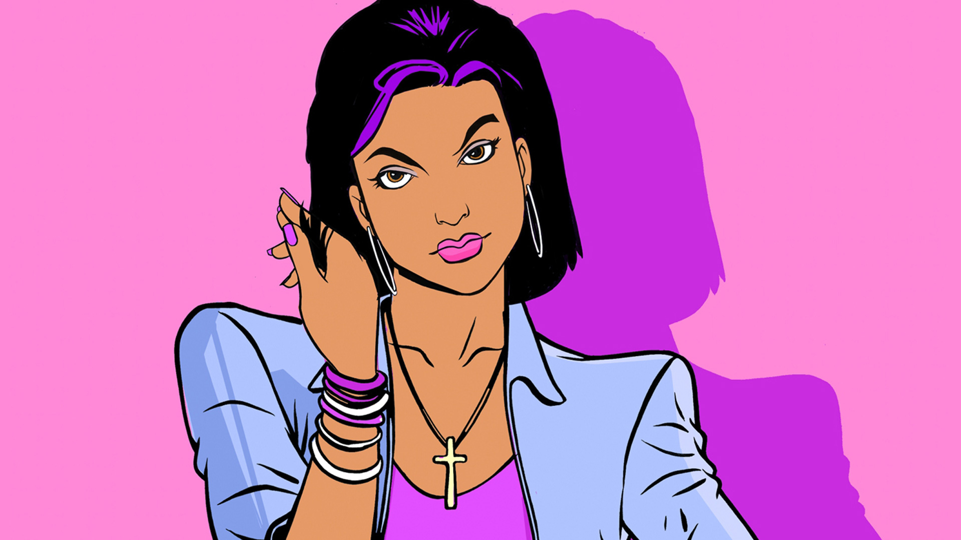 Mercedes Cortez, GTA: Vice City Wallpaper, 1920x1080 Full HD Desktop