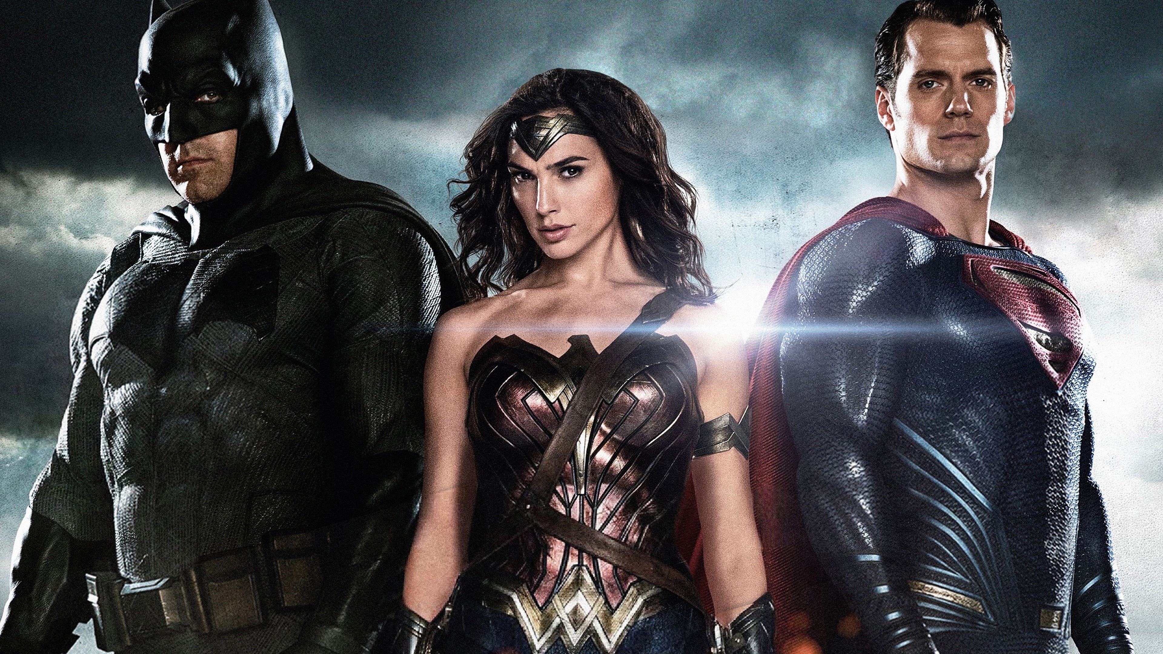 Gal Gadot and Henry Cavill, Ben Affleck (Batman) Wallpaper, 3840x2160 4K Desktop