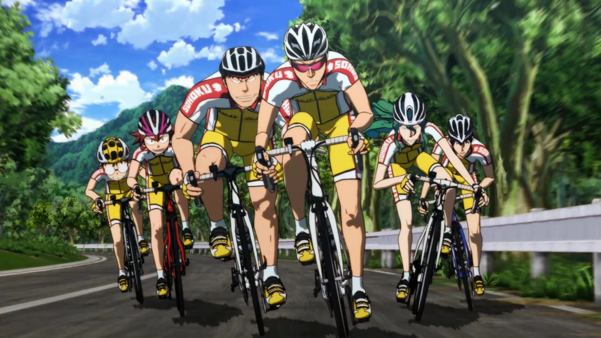 Yowamushi Pedal anime, Echizenr, Fascinating fan art, Quirky character, 1920x1080 Full HD Desktop