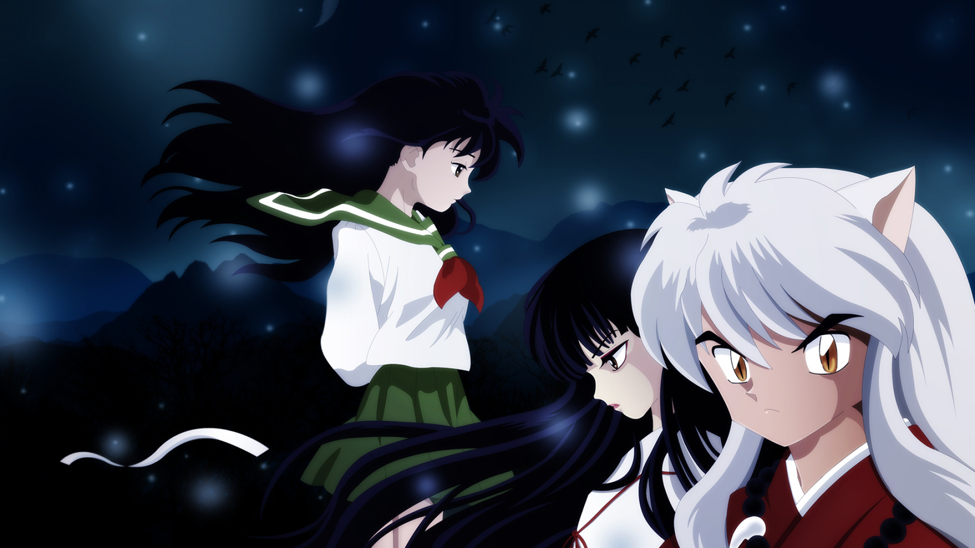 Kagome Higurashi, Artistic wallpapers, Captivating scans, Anime beauty, 1920x1080 Full HD Desktop