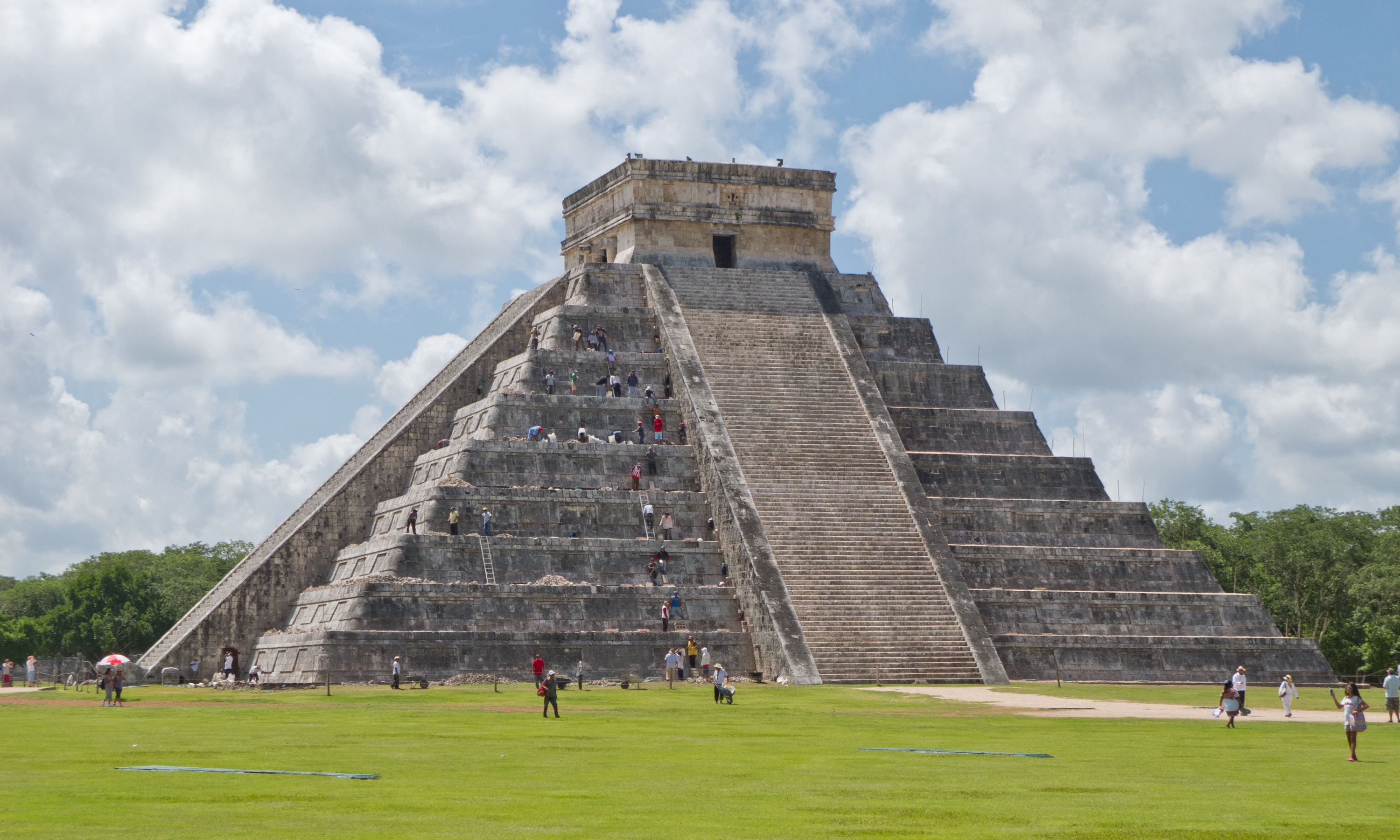 Man-made wonders, Chichen Itza's beauty, HQ pictures, 4K wallpapers, 3000x1800 HD Desktop