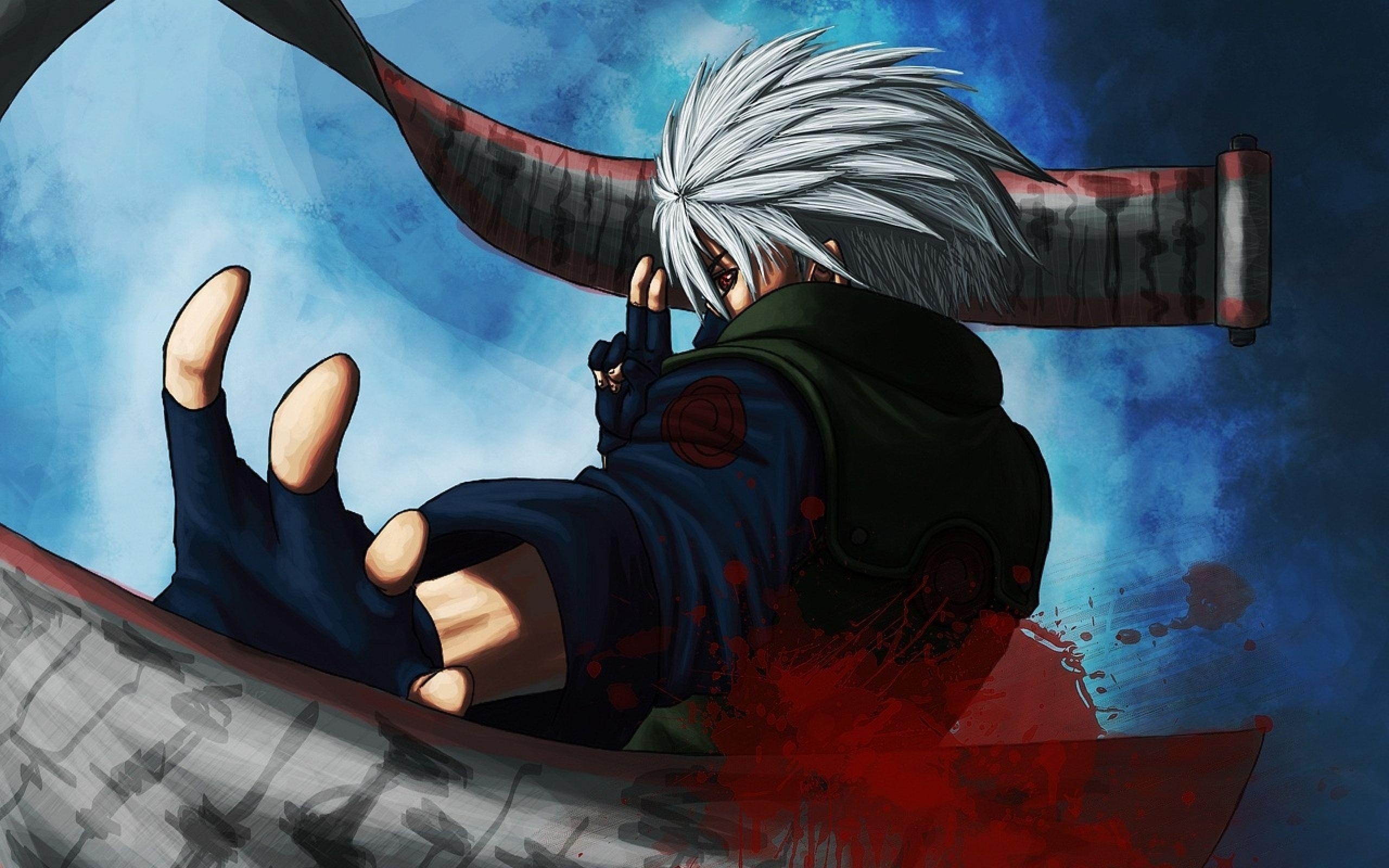 Naruto, Kakashi Hatake, Intense battle, Clash of powers, 2560x1600 HD Desktop