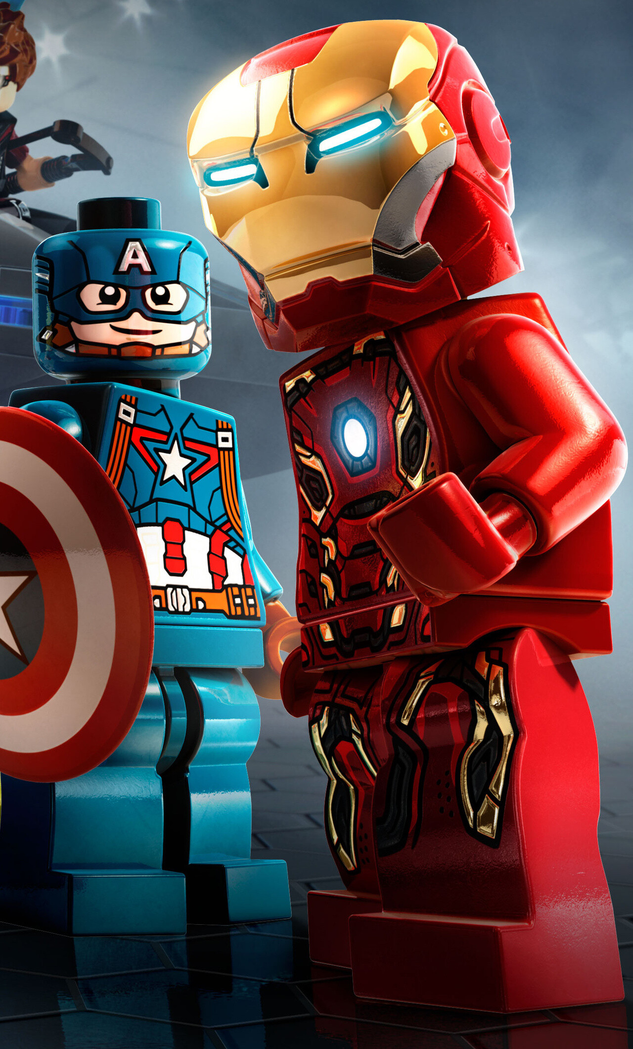 Avengers Lego, Assemble! Brick-built heroes, Dynamic wallpaper, Superhero team-up, 1280x2120 HD Phone