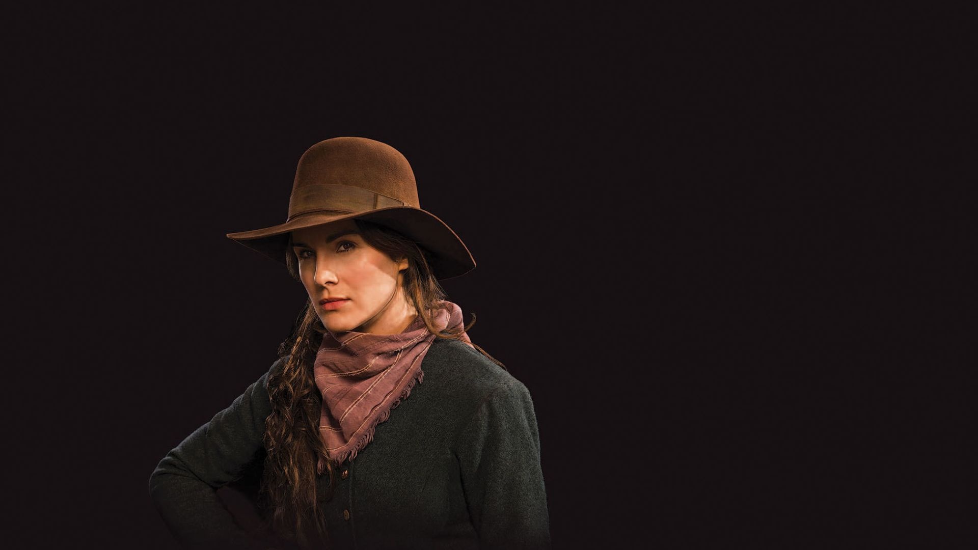 Michelle Dockery, Cowgirl, Godless TV series, Wallpaper, 1920x1080 Full HD Desktop