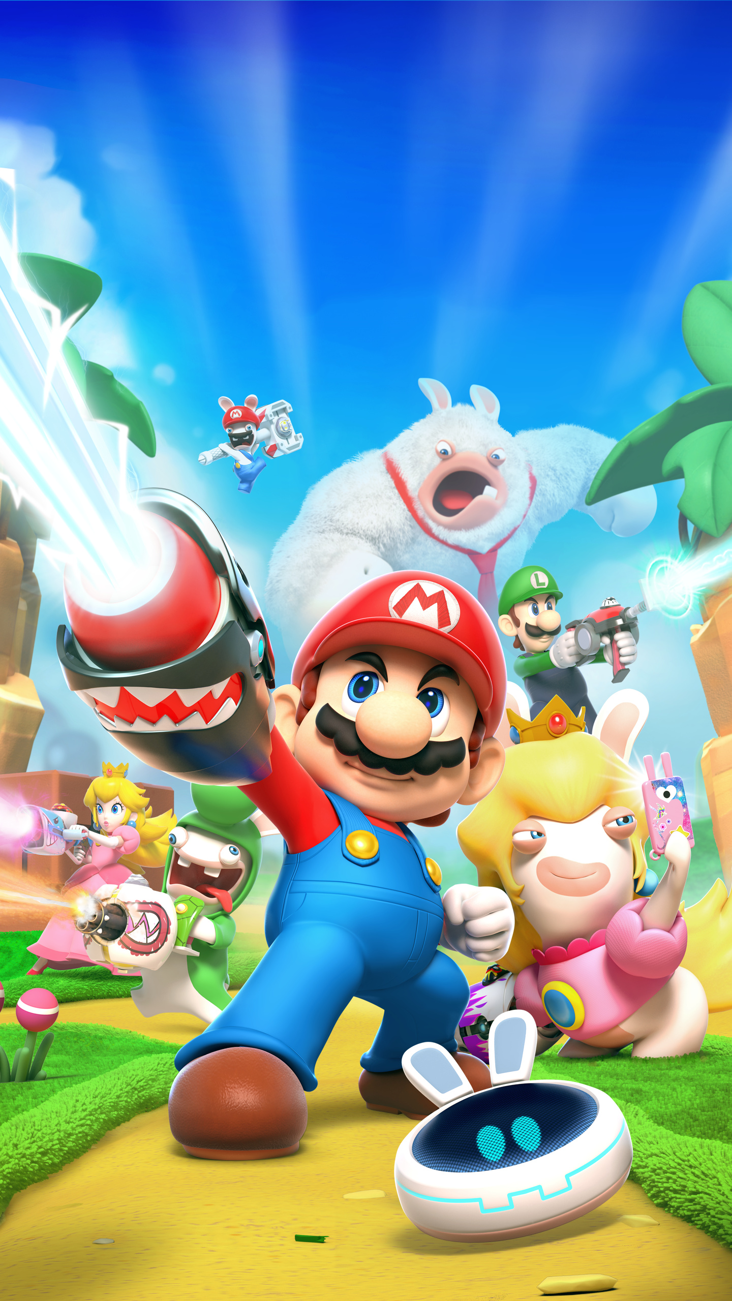 Mario, Mario Rabbids Wallpapers, Mario Gaming, 1440x2560 HD Phone