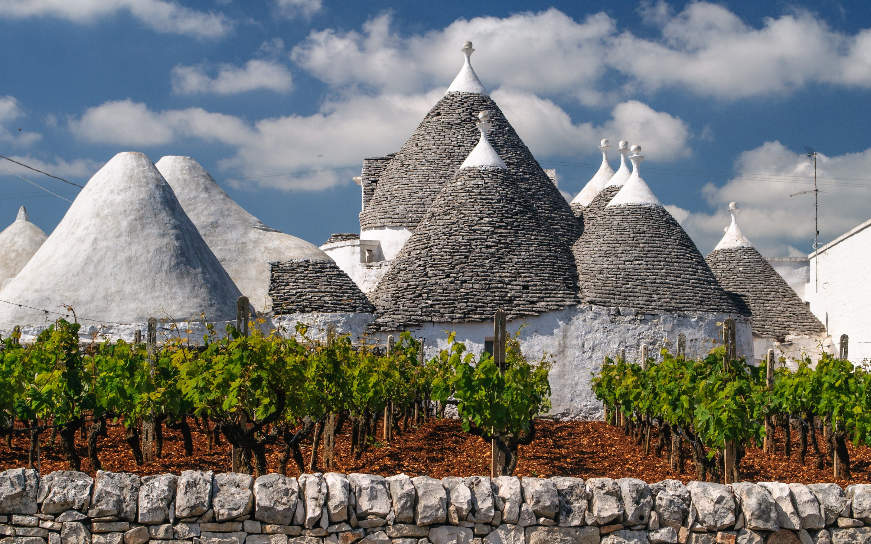 Trullo, Vineyard, Cityscape, Buildings, 2880x1800 HD Desktop