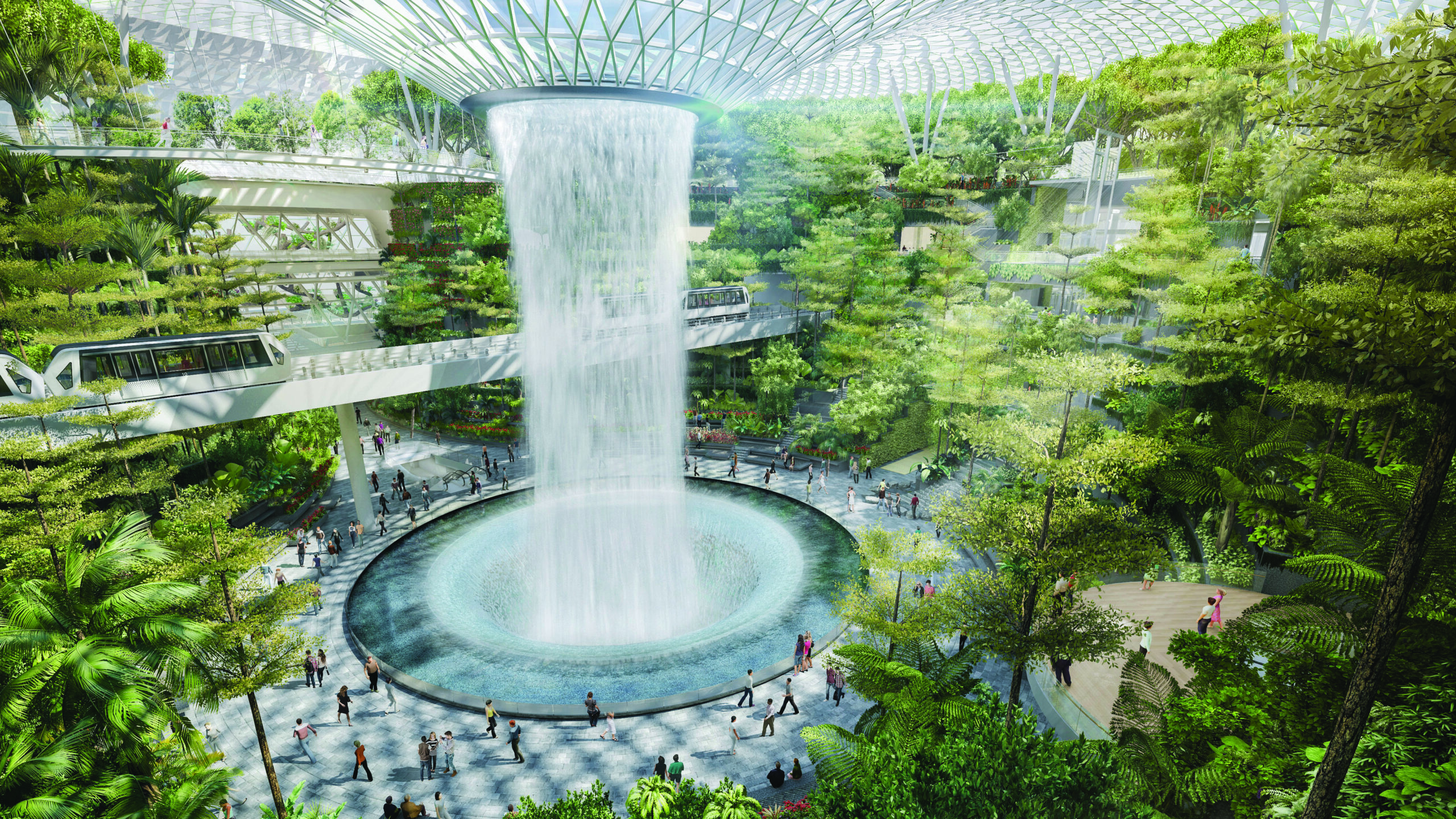 Singapore Changi International Airport, Happiness hubs, Travel experience, World-class facilities, 2560x1440 HD Desktop