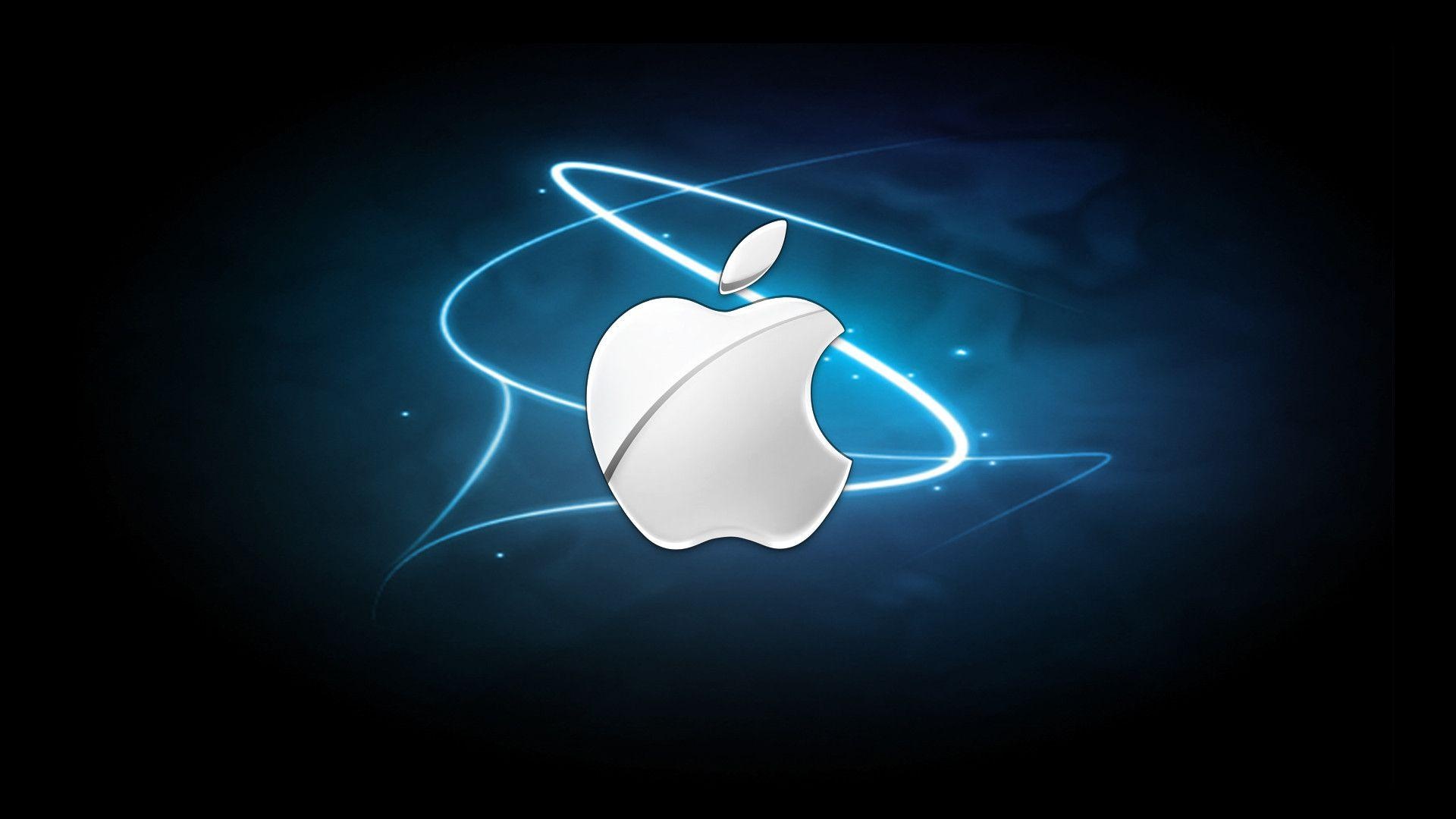 iPhone logo, Stylish backgrounds, Iconic branding, Smartphone elegance, 1920x1080 Full HD Desktop