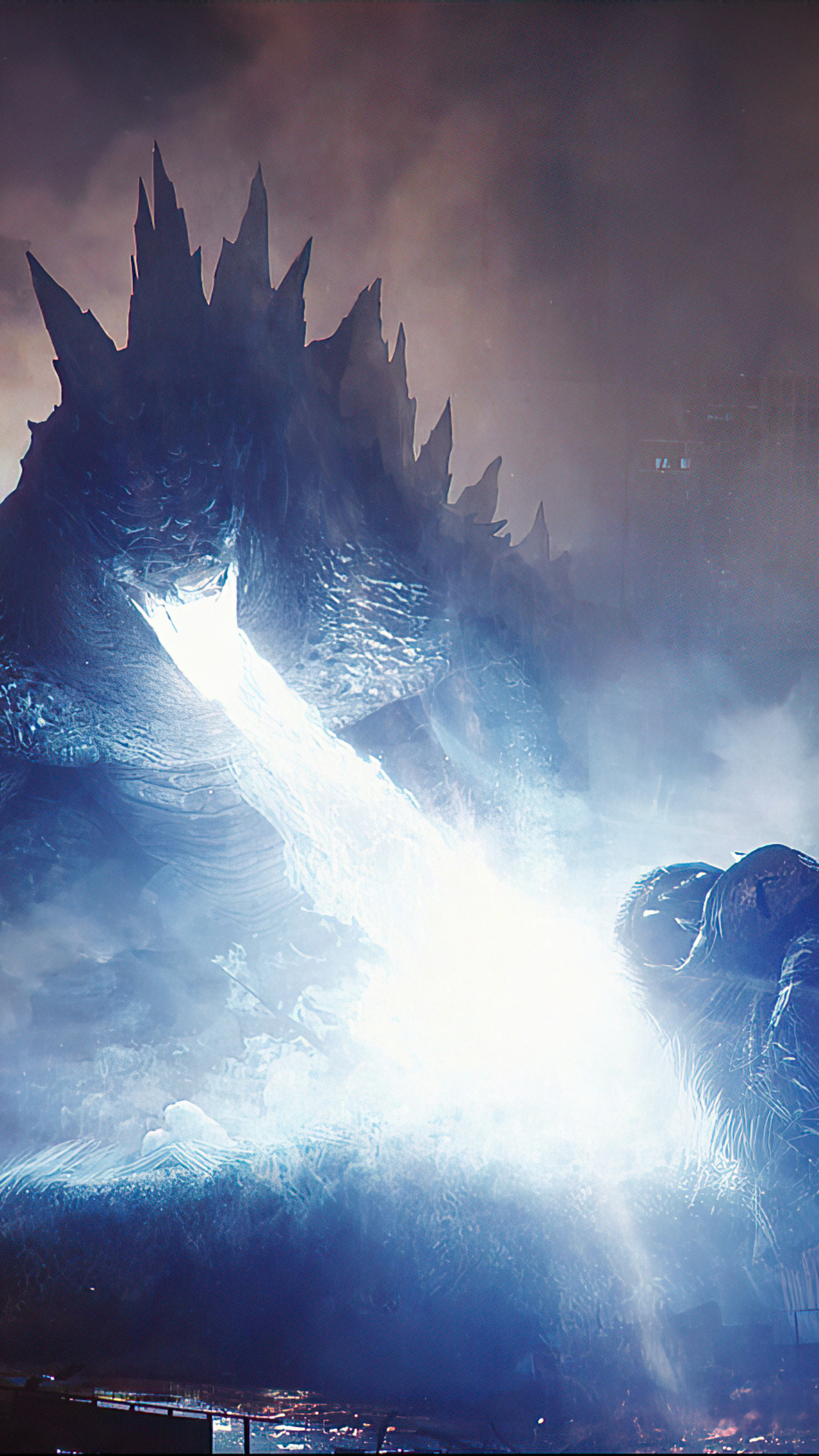 Godzilla vs Kong, Sony Xperia wallpapers, 4K imagery, Mighty clash, 2160x3840 4K Phone