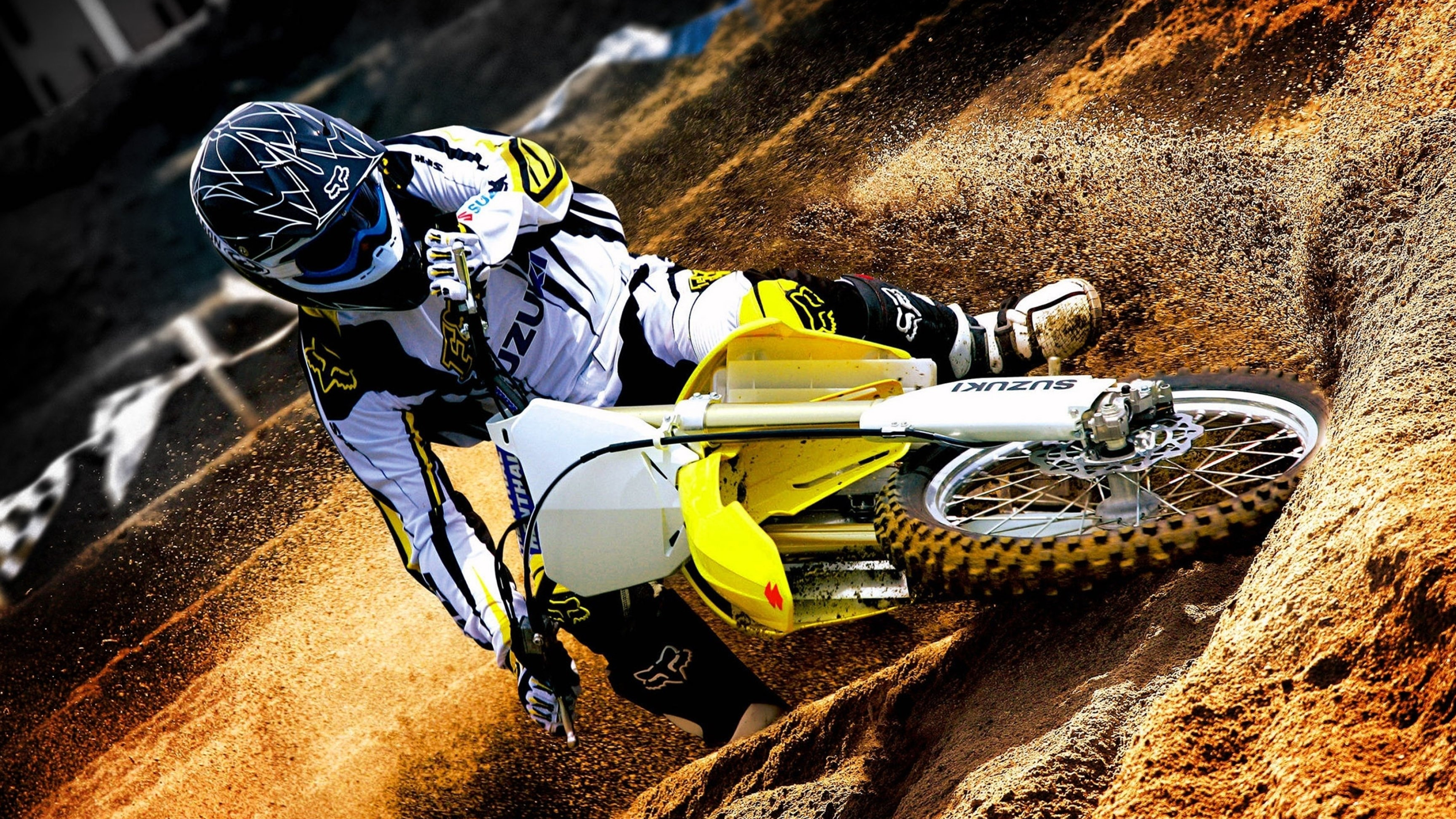 Suzuki RM-Z, Motocross Wallpaper, 3840x2160 4K Desktop