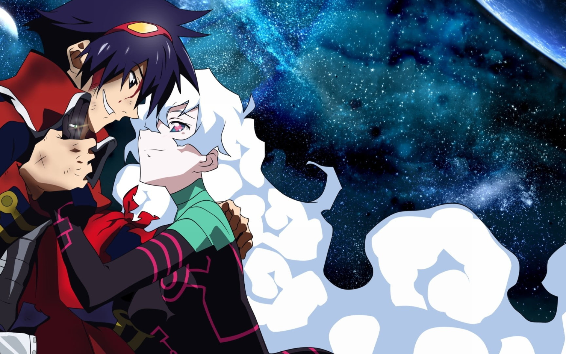 Simon and Nia, Gurren Lagann Wallpaper, 1920x1200 HD Desktop