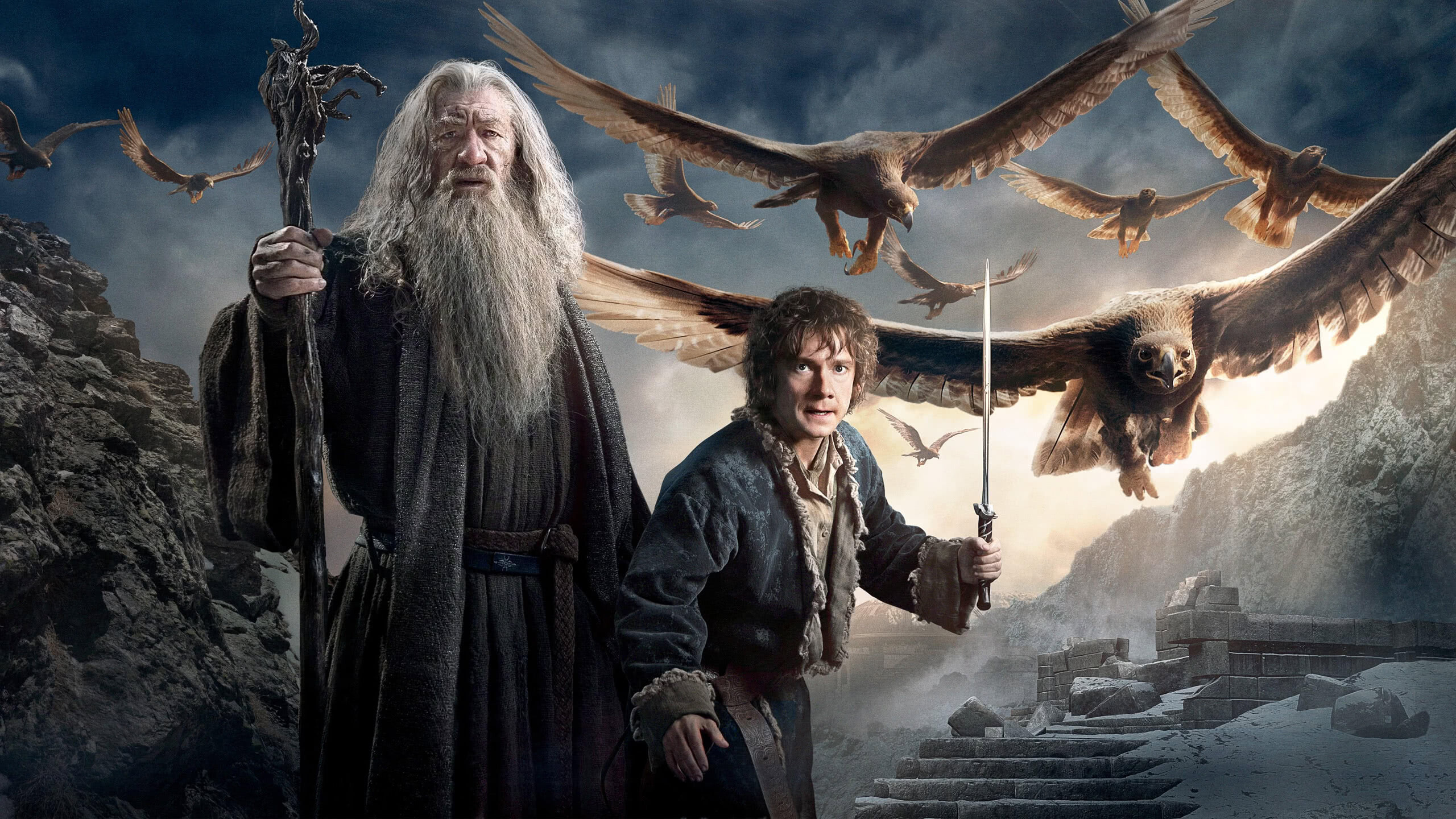 Bilbo Baggins And Gandalf, The Hobbit Wallpaper, 2560x1440 HD Desktop