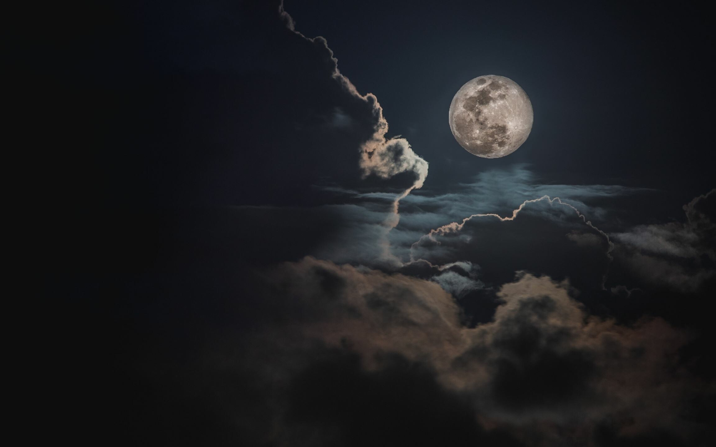 Full moon, Equinox wonder, Lunar beauty, Nighttime charm, 2310x1440 HD Desktop