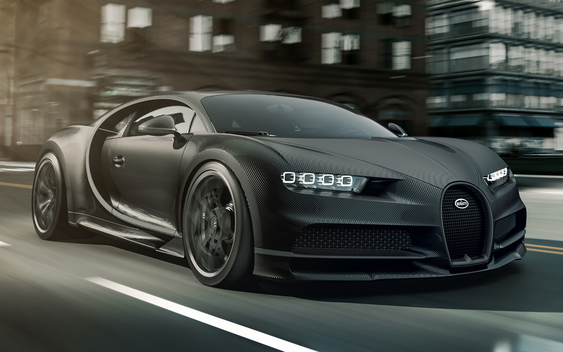 Noire Edition, Bugatti Chiron Wallpaper, 1920x1200 HD Desktop