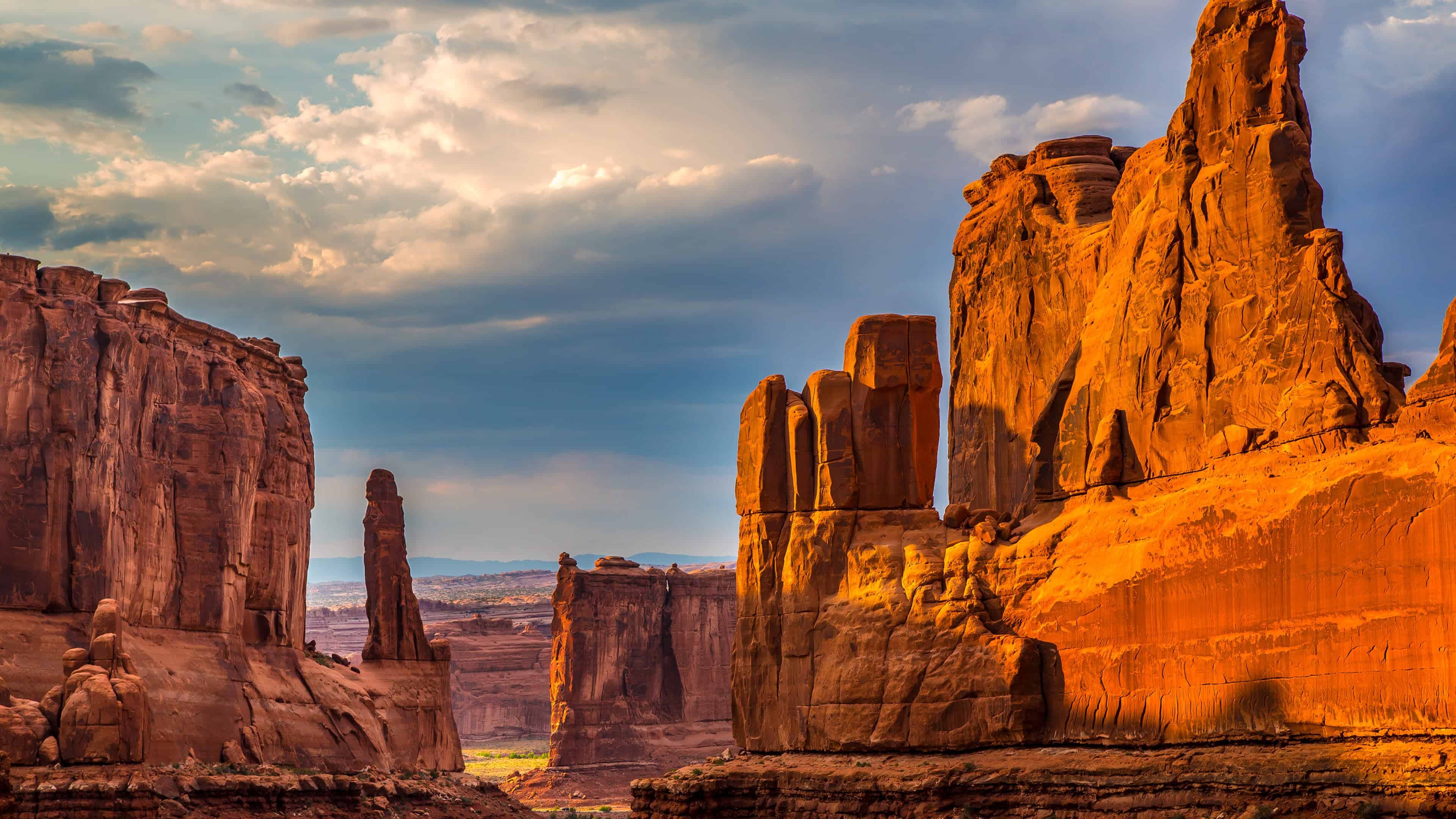 Courthouse Towers, Arches National Park Wallpaper, 3840x2160 4K Desktop