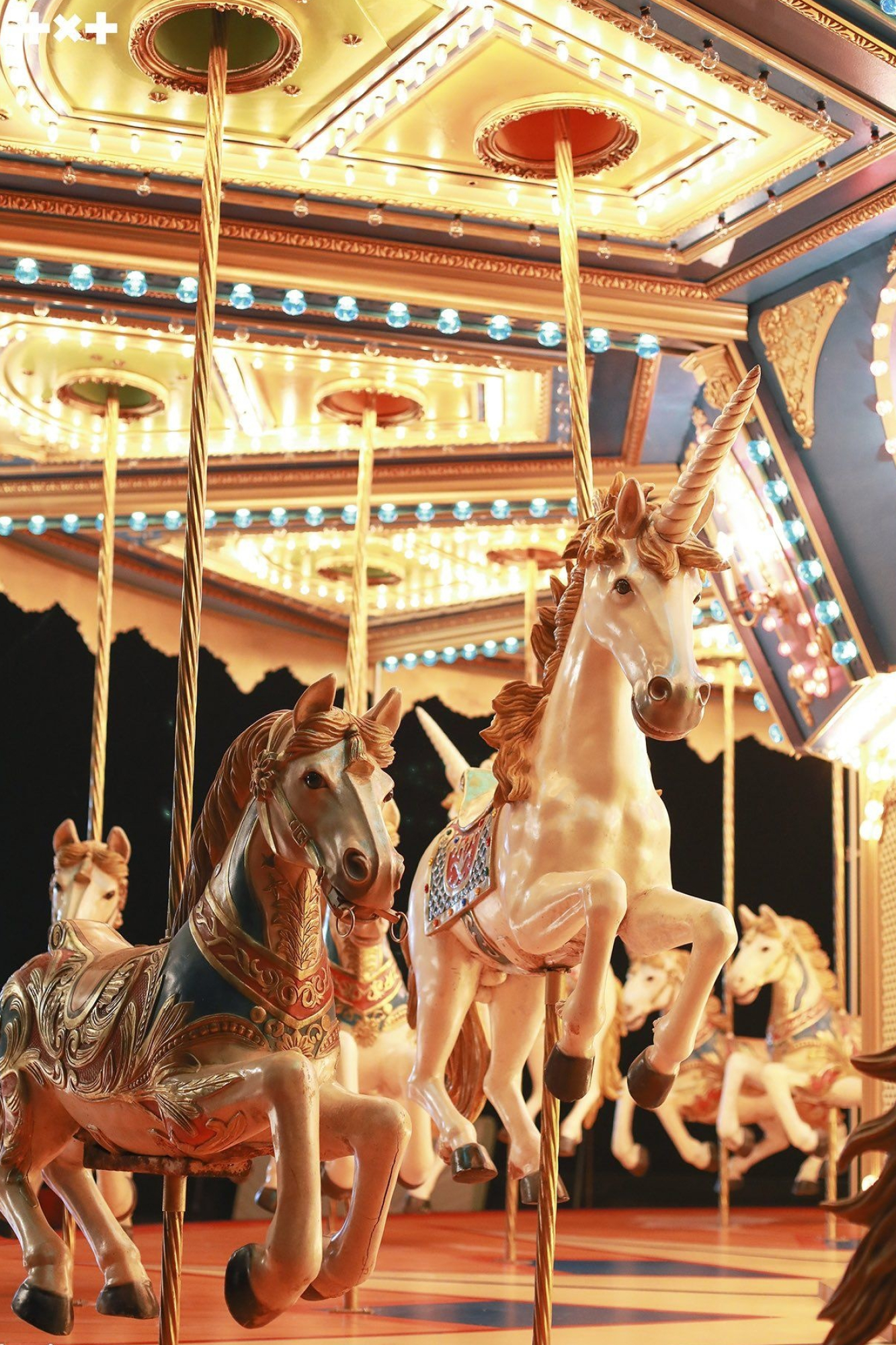 Merry-go-round, TXT Blue Hour, Background, 1340x2000 HD Phone