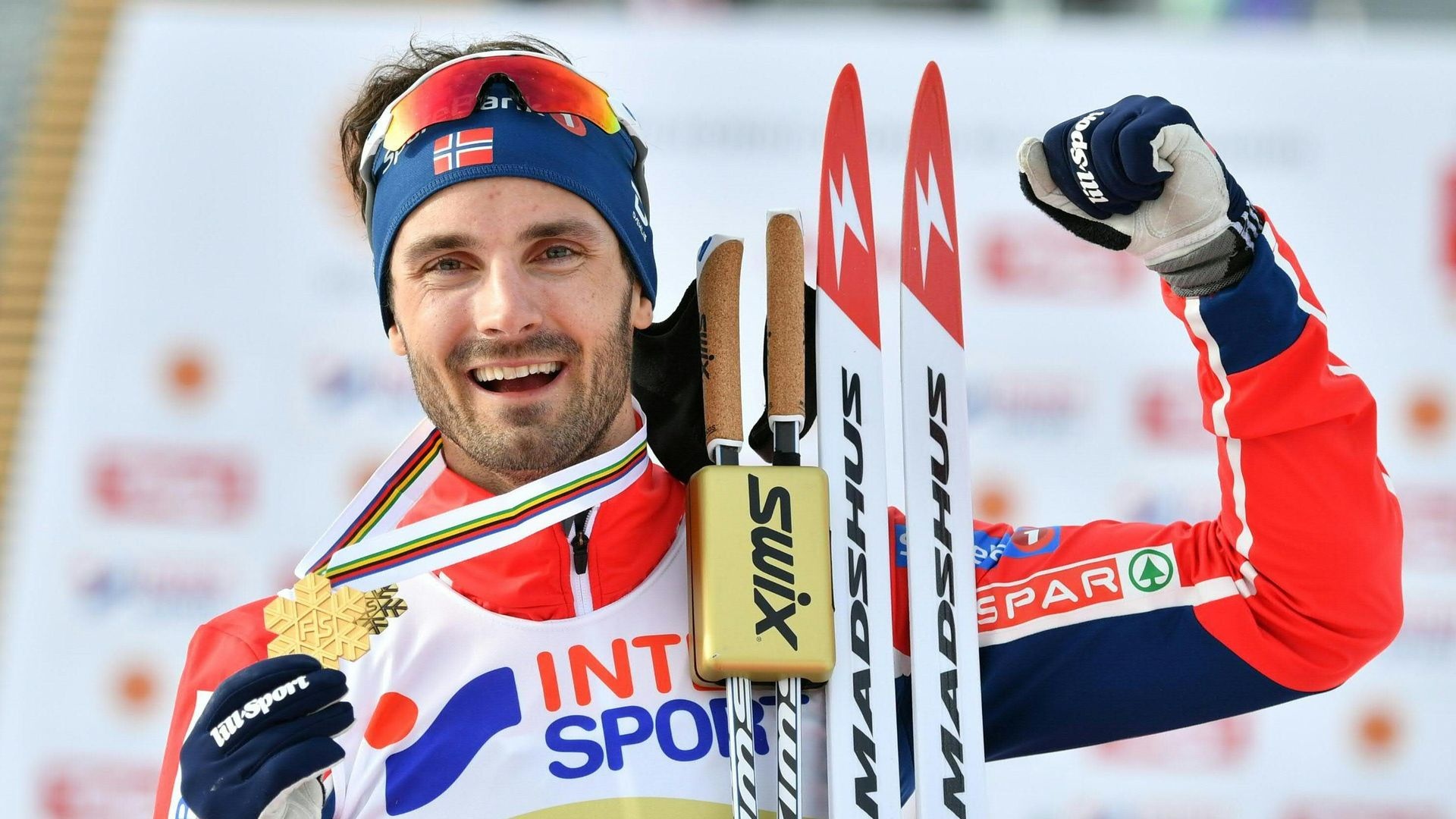 Hans Christer Holund, 50 km ski, Grand slam victory, Norwegian triumph, 1920x1080 Full HD Desktop