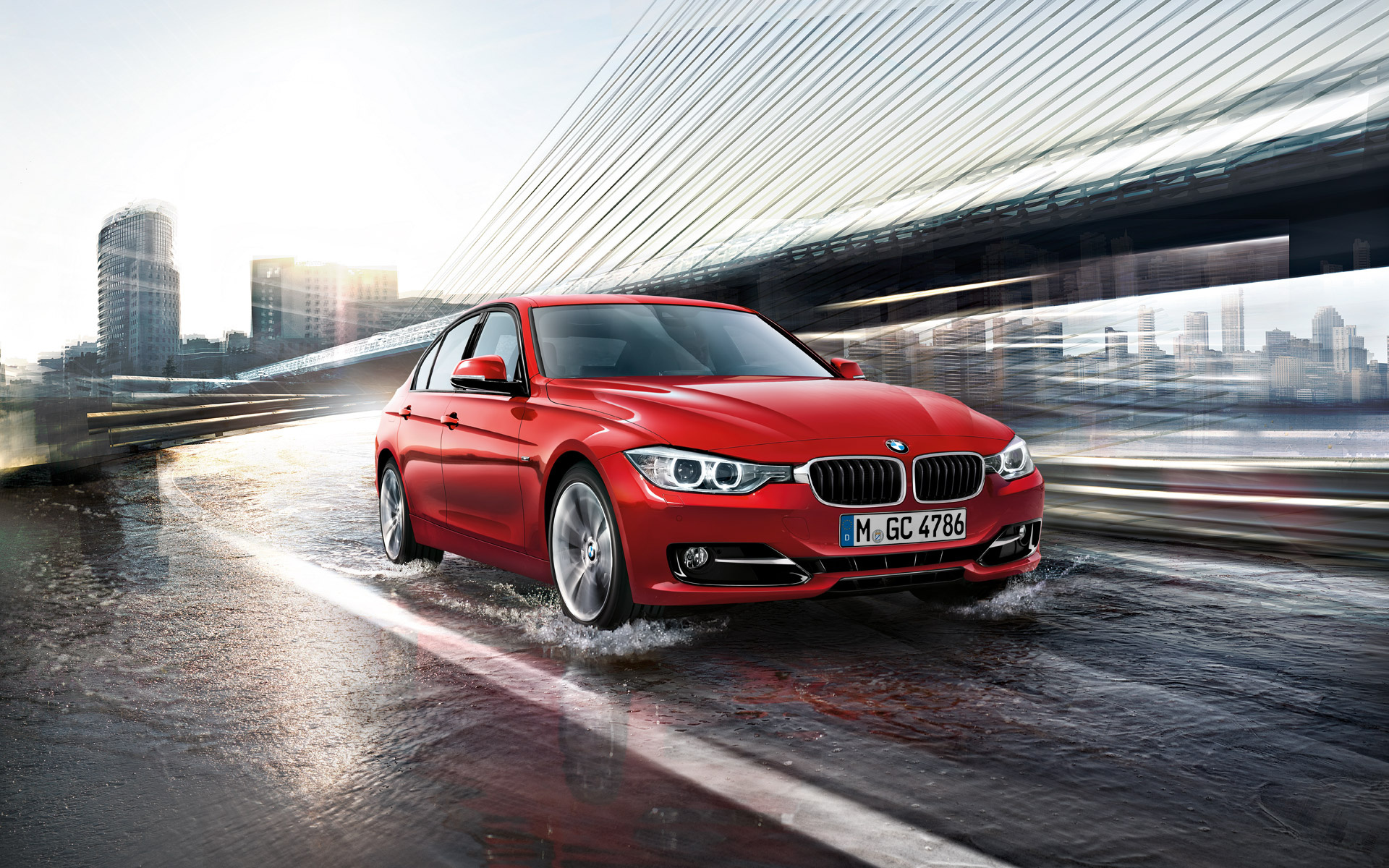 BMW 3 Series, Stunning desktop wallpaper, Facelifted model, High-performance, 1920x1200 HD Desktop