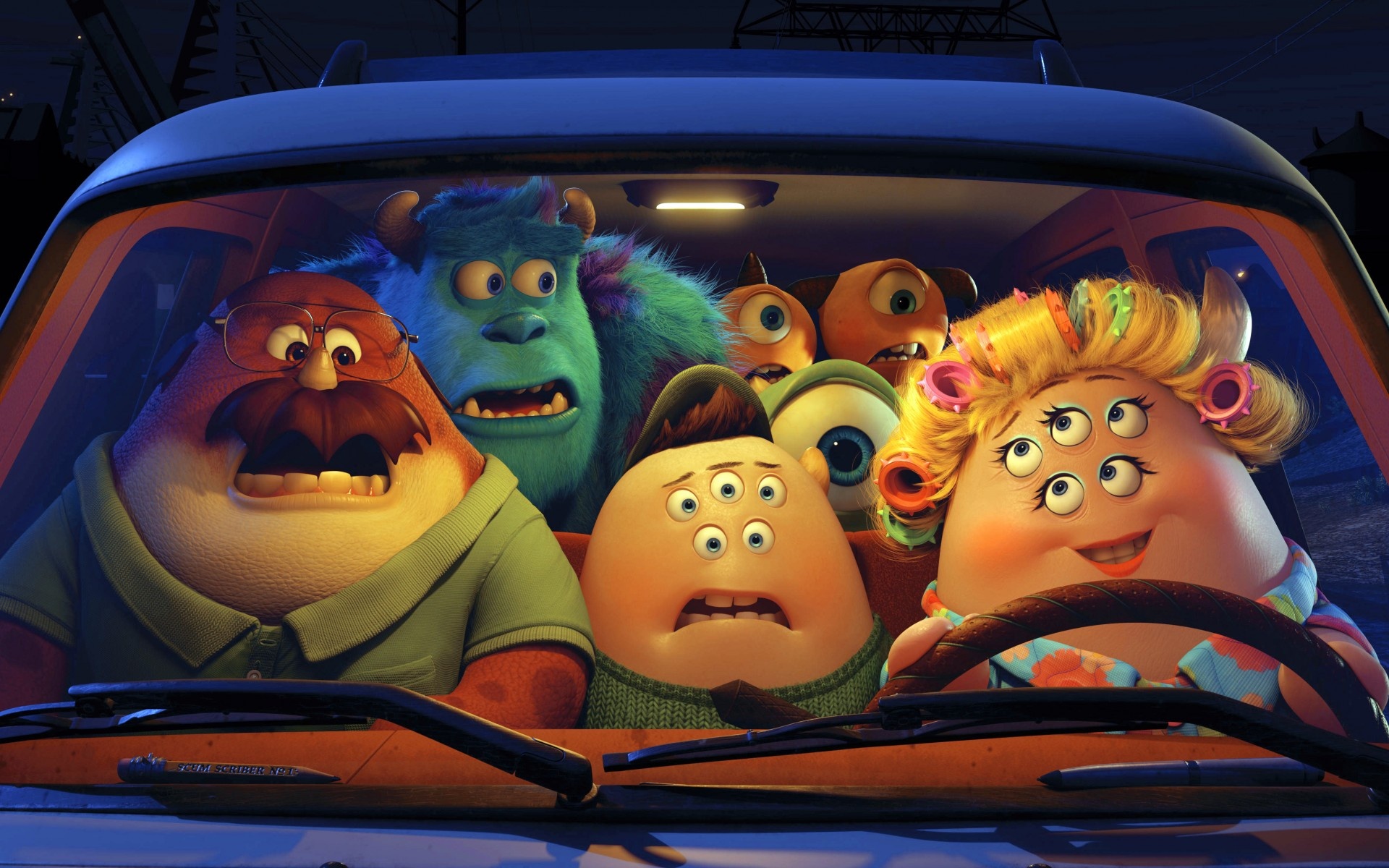 Pixar Animation, Disney Pixar, Monsters University, Wallpaper, 1920x1200 HD Desktop