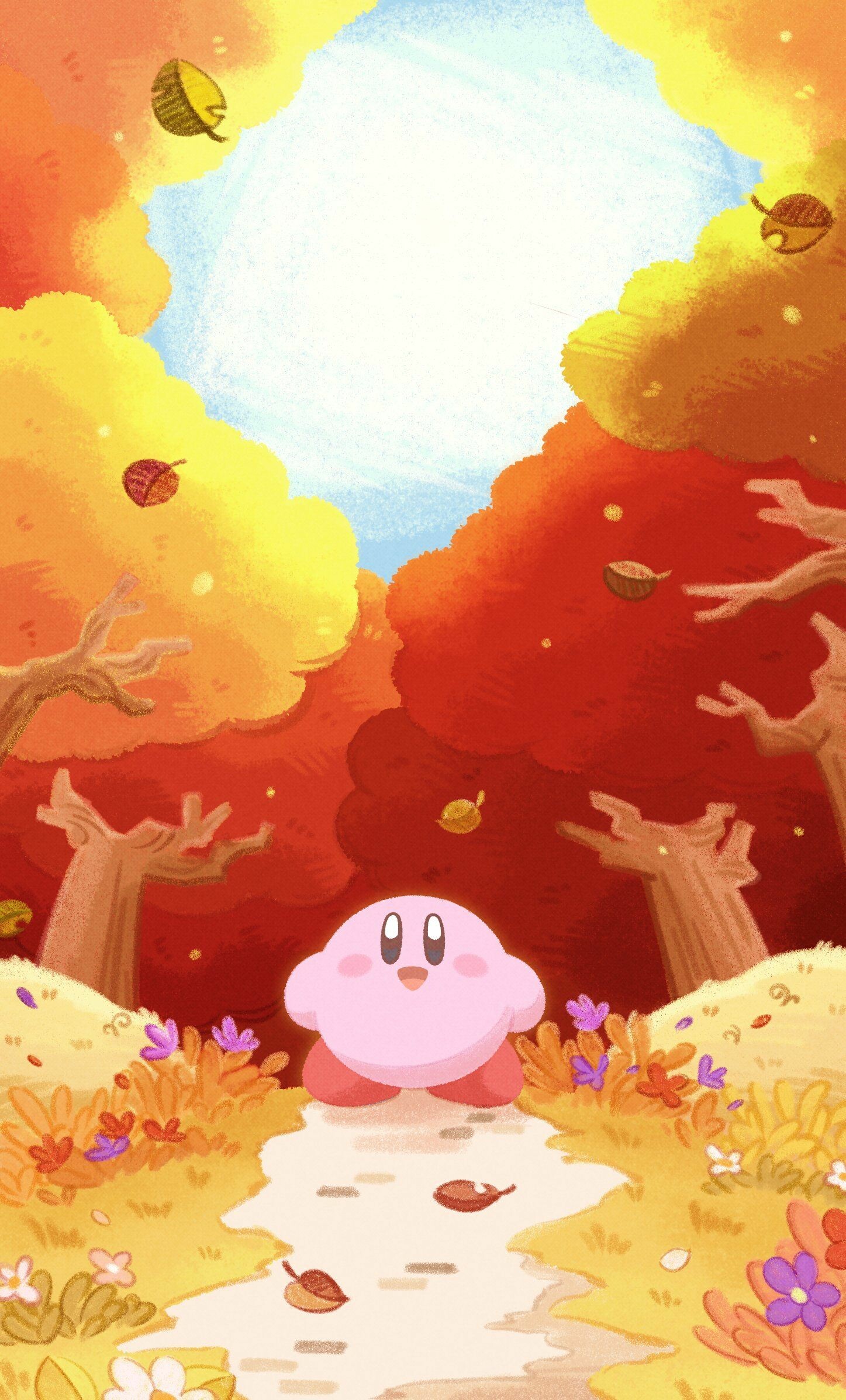 Kirby, Adorable character, Fan art, Inspirational imagery, 1450x2400 HD Phone