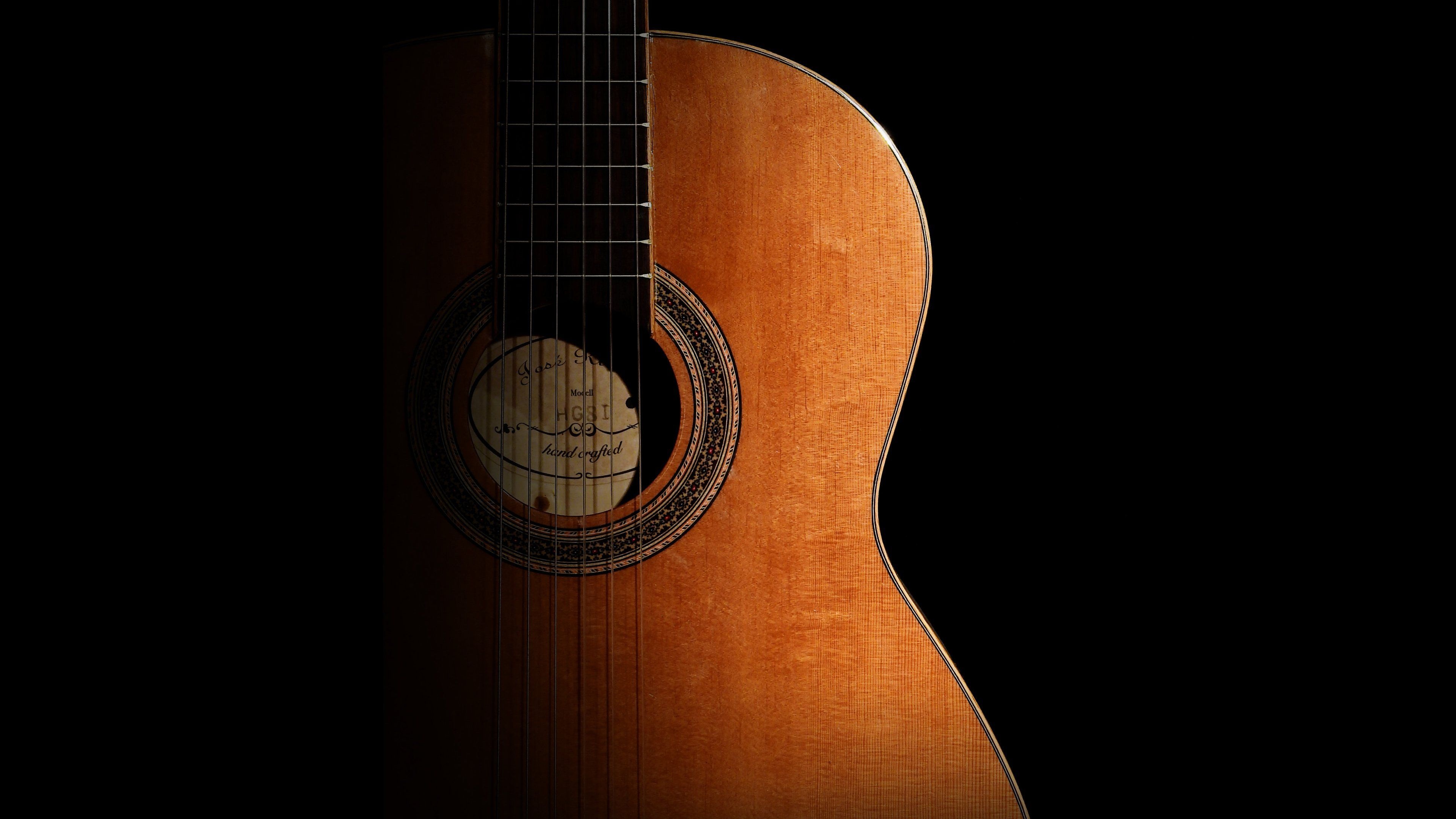 Phone wallpapers, Guitar charm, Musical inspiration, Melodic expressions, 3840x2160 4K Desktop