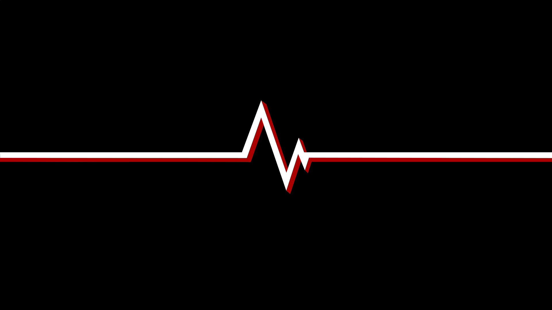 Heartbeat, Anime theme, Rhythmic beats, Black and white contrast, 1920x1080 Full HD Desktop