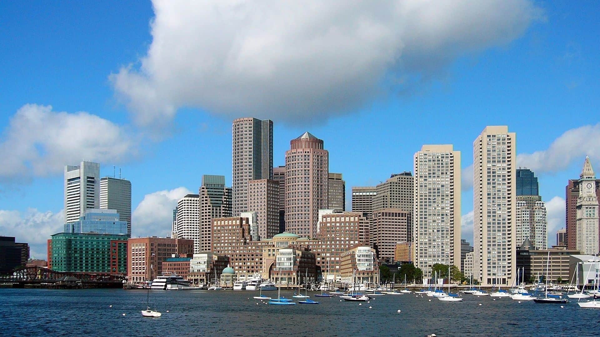 Boston skyline, Top coaches, 2021, 1920x1080 Full HD Desktop