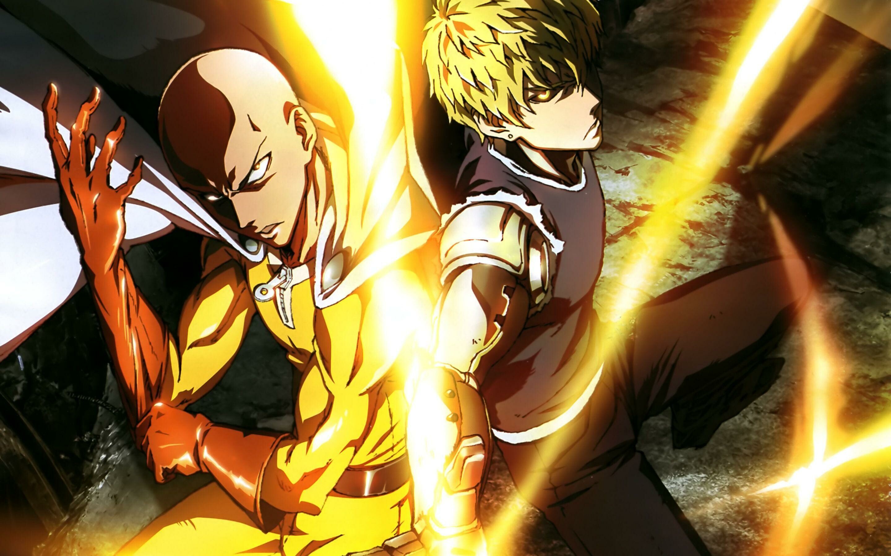 Saitama and Genos, One-Punch Man Wallpaper, 2880x1800 HD Desktop