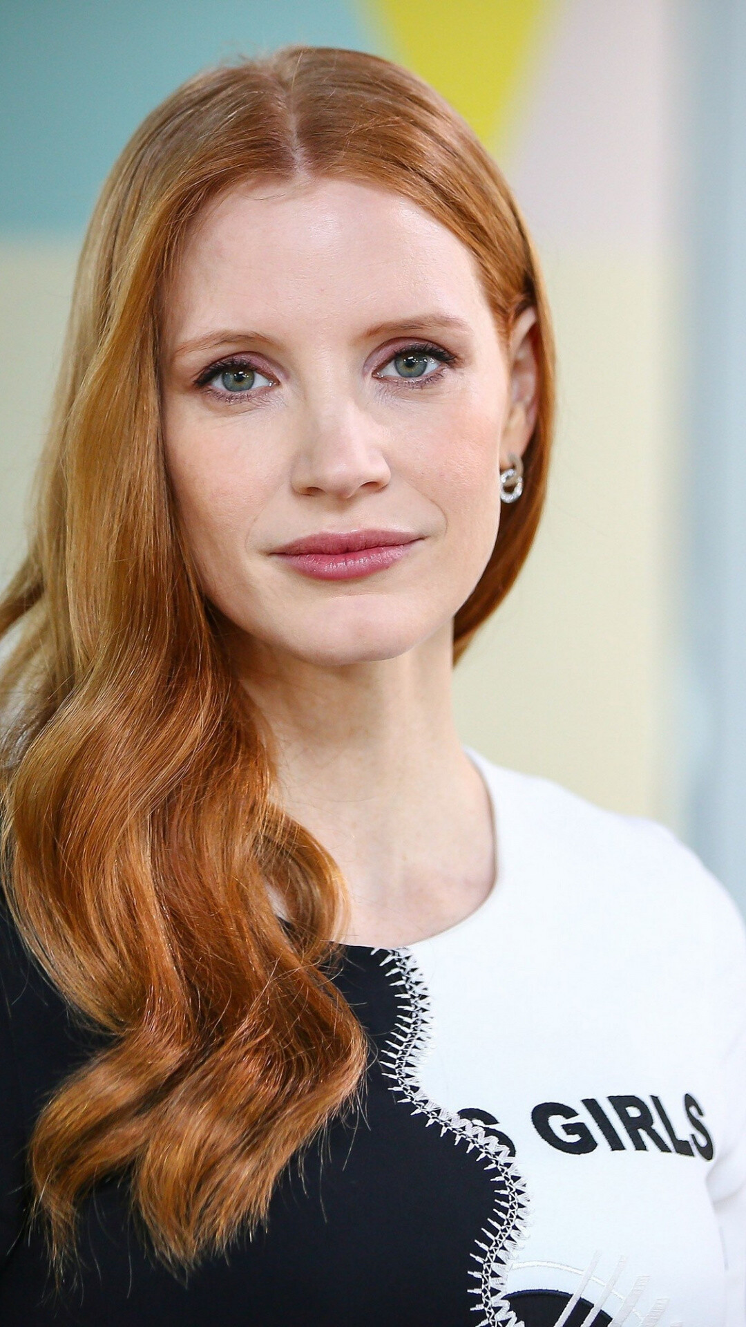 Actress Jessica Chastain, Redhead beauty, Stunning wallpaper, Famous celebrity, 1080x1920 Full HD Phone