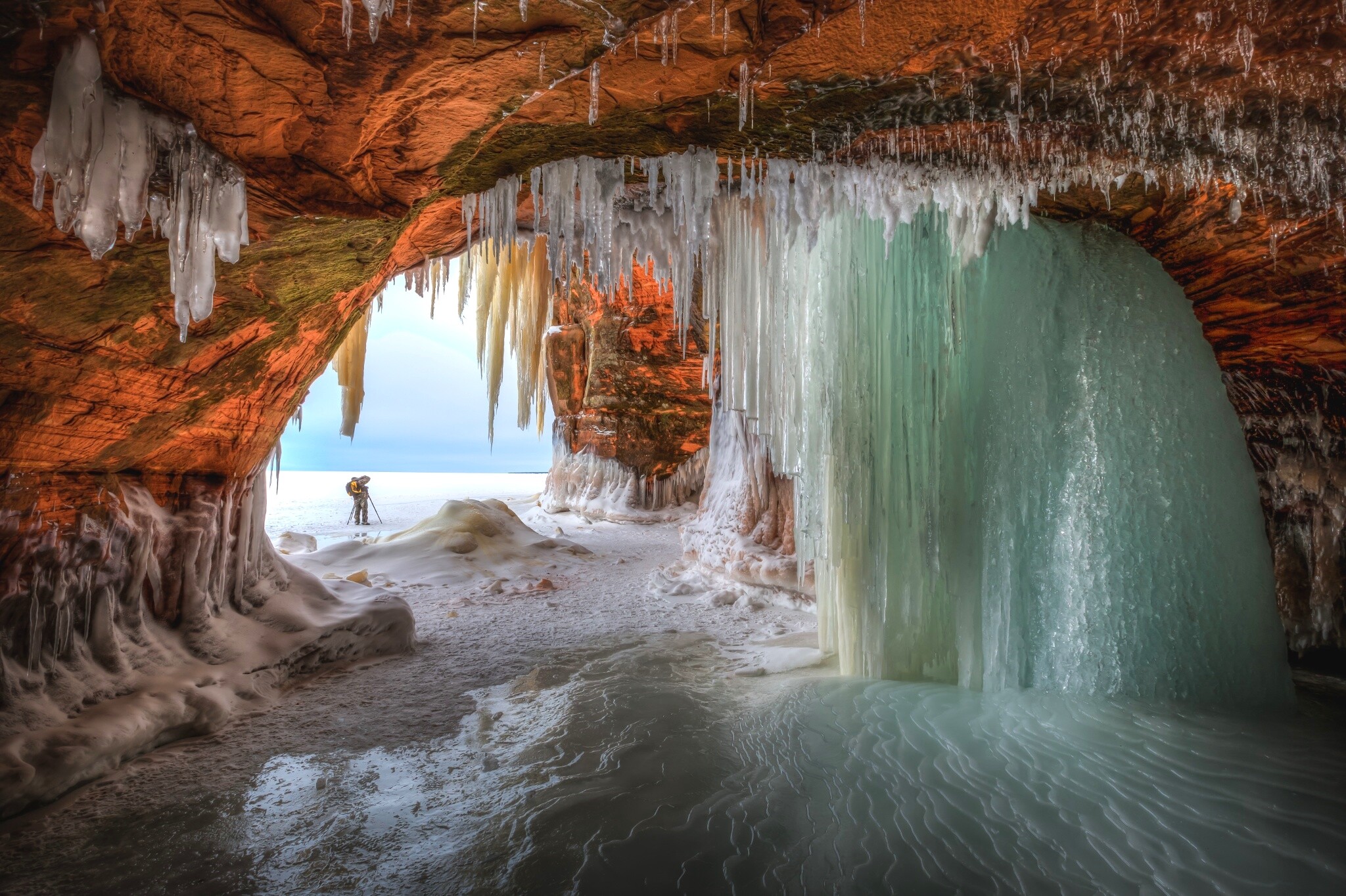 Mainland Ice Caves, Geology Wallpaper, 2050x1370 HD Desktop