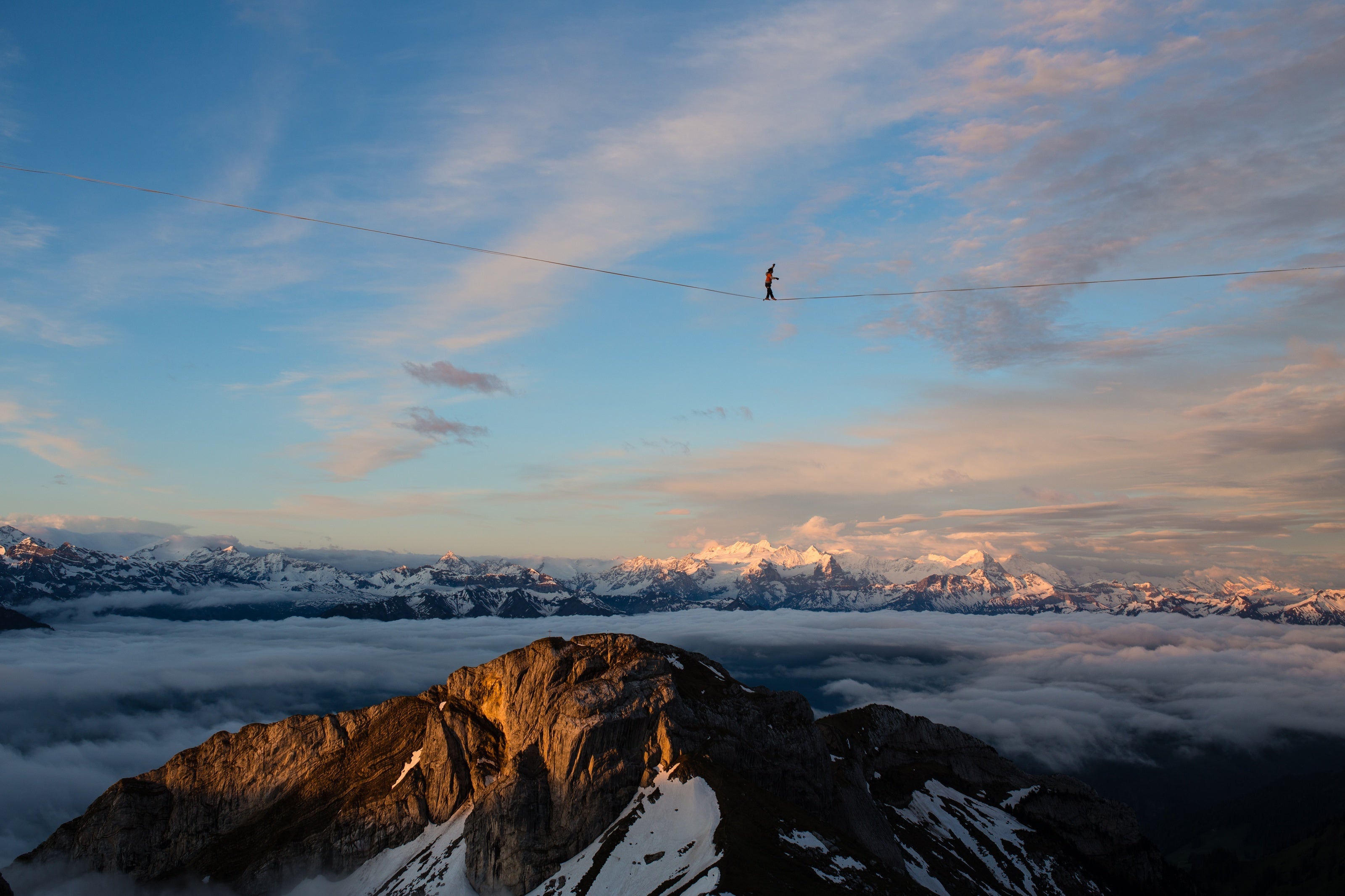 Bergen Mountains, Slacklining Wallpaper, 3200x2140 HD Desktop