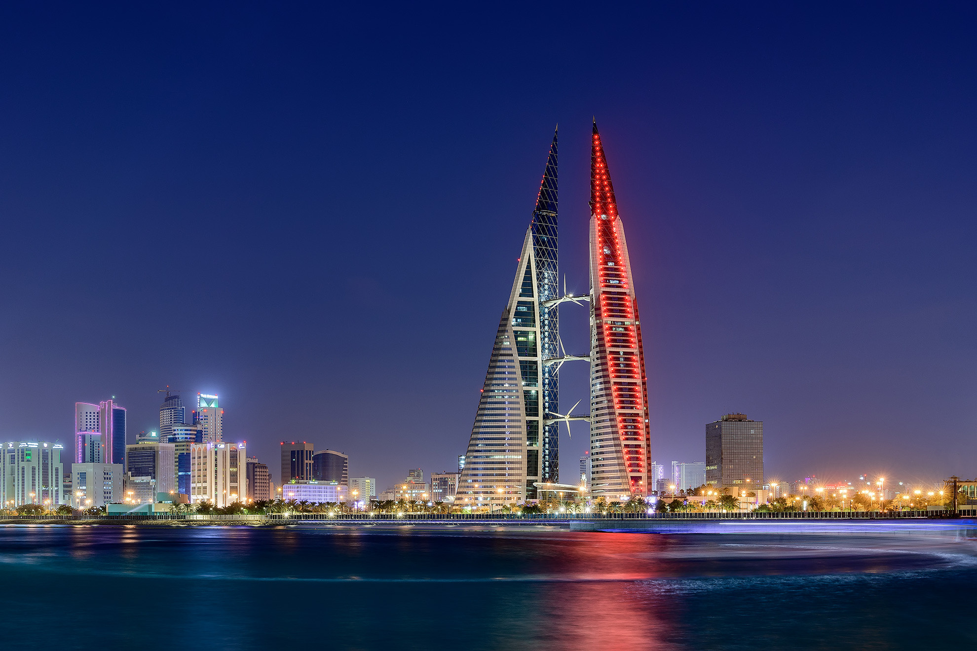 Bahrain world trade center, Iconic offices, Manama, 1980x1320 HD Desktop