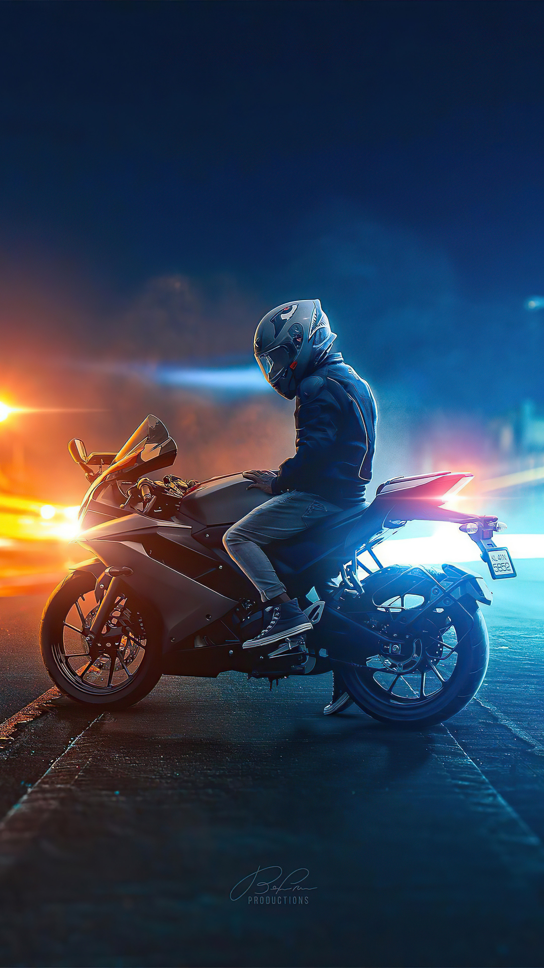 Biker, For Lock Screen Wallpaper, 2160x3840 4K Phone