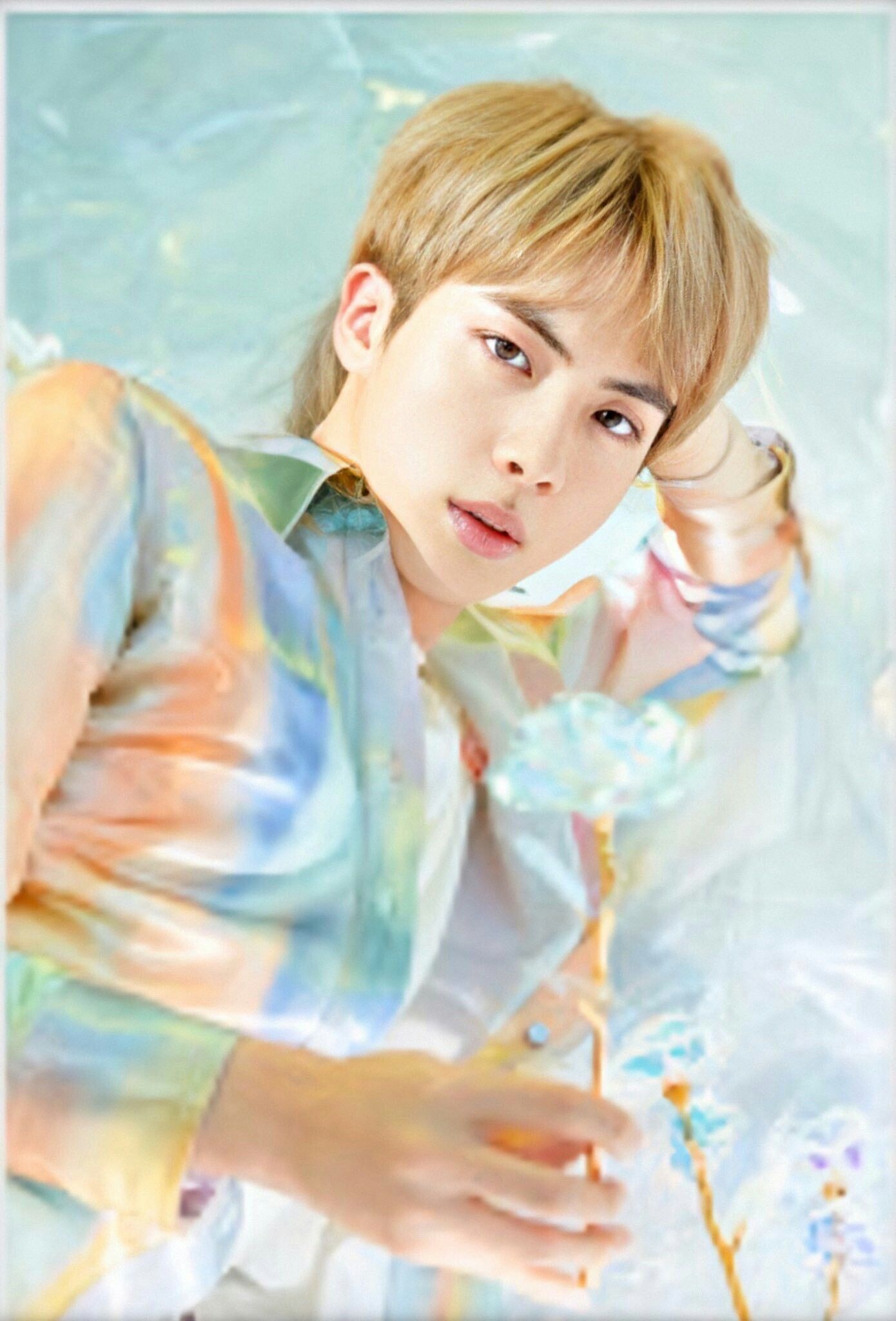 BTS Jin 2020, Idol wallpapers, K-pop superstar, Stylish visuals, 1390x2050 HD Phone