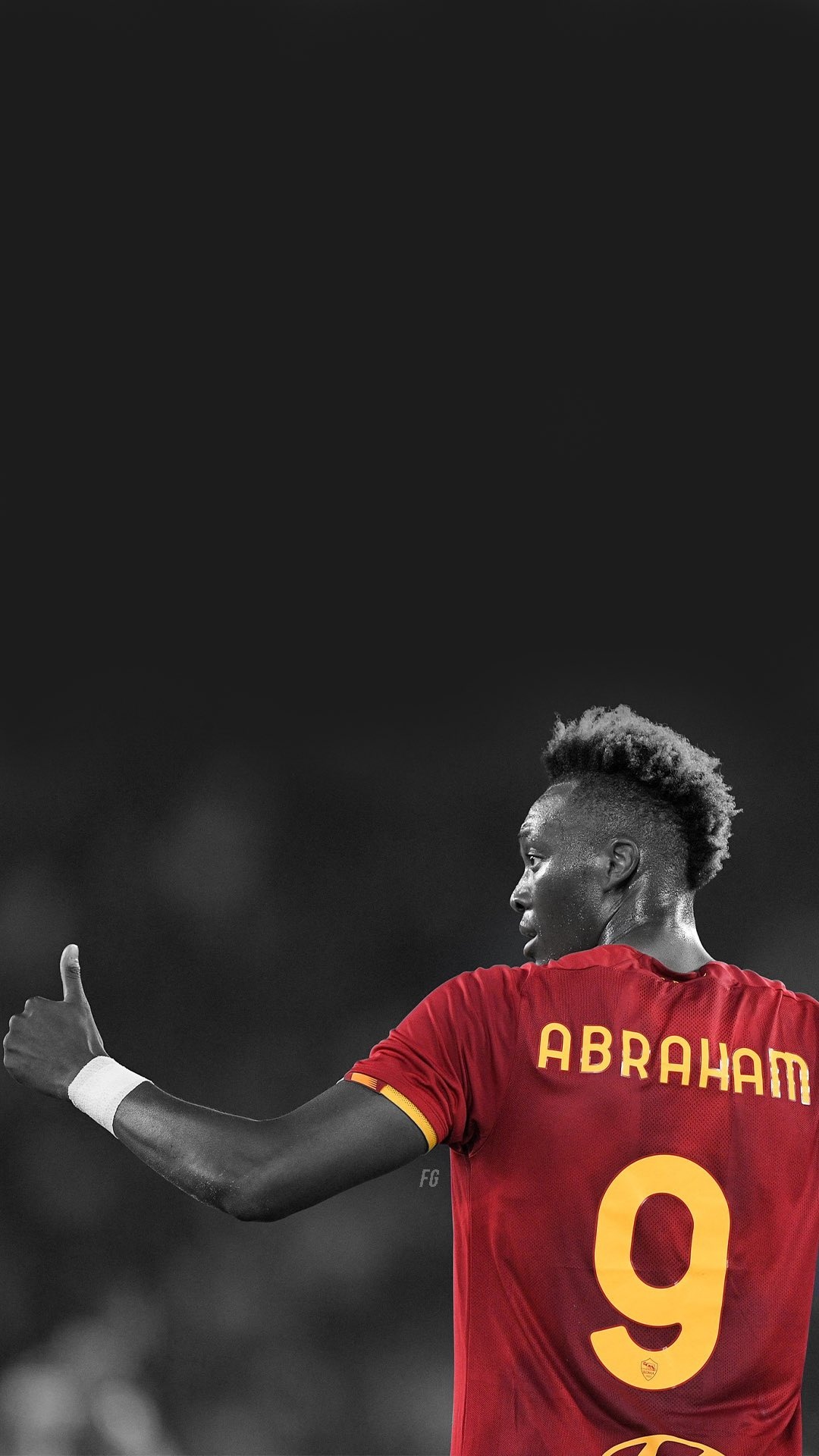 Tammy Abraham, AS Roma Wallpaper, 1080x1920 Full HD Phone