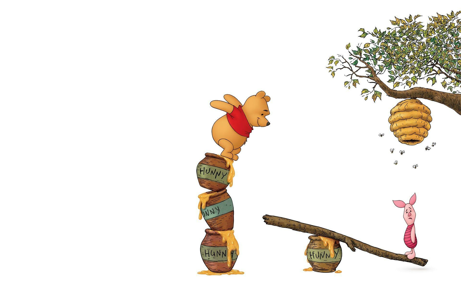 Piglet and Pooh, The Many Adventures of Winnie the Pooh Wallpaper, 1920x1200 HD Desktop