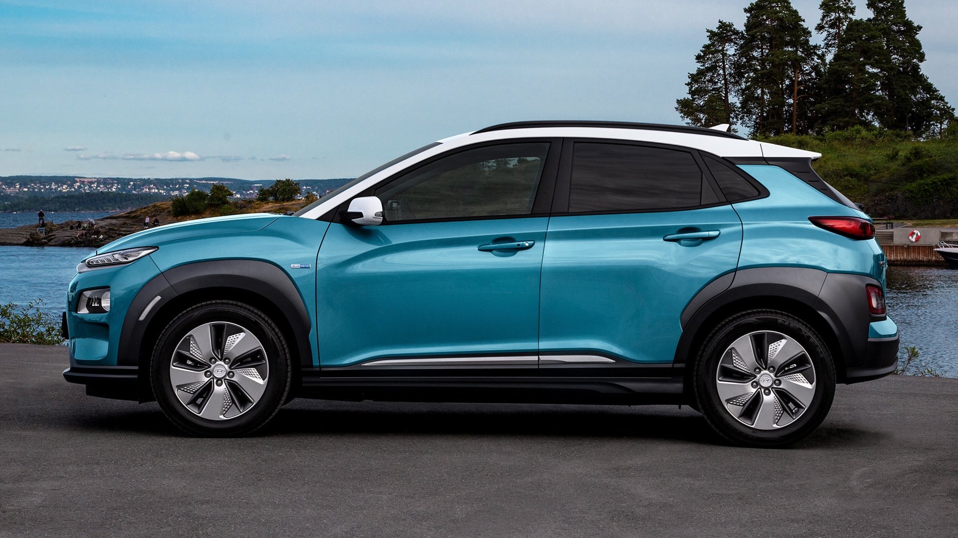 Hyundai Kona Electric, HD wallpapers, Hintergrnde, 1920x1080 Full HD Desktop