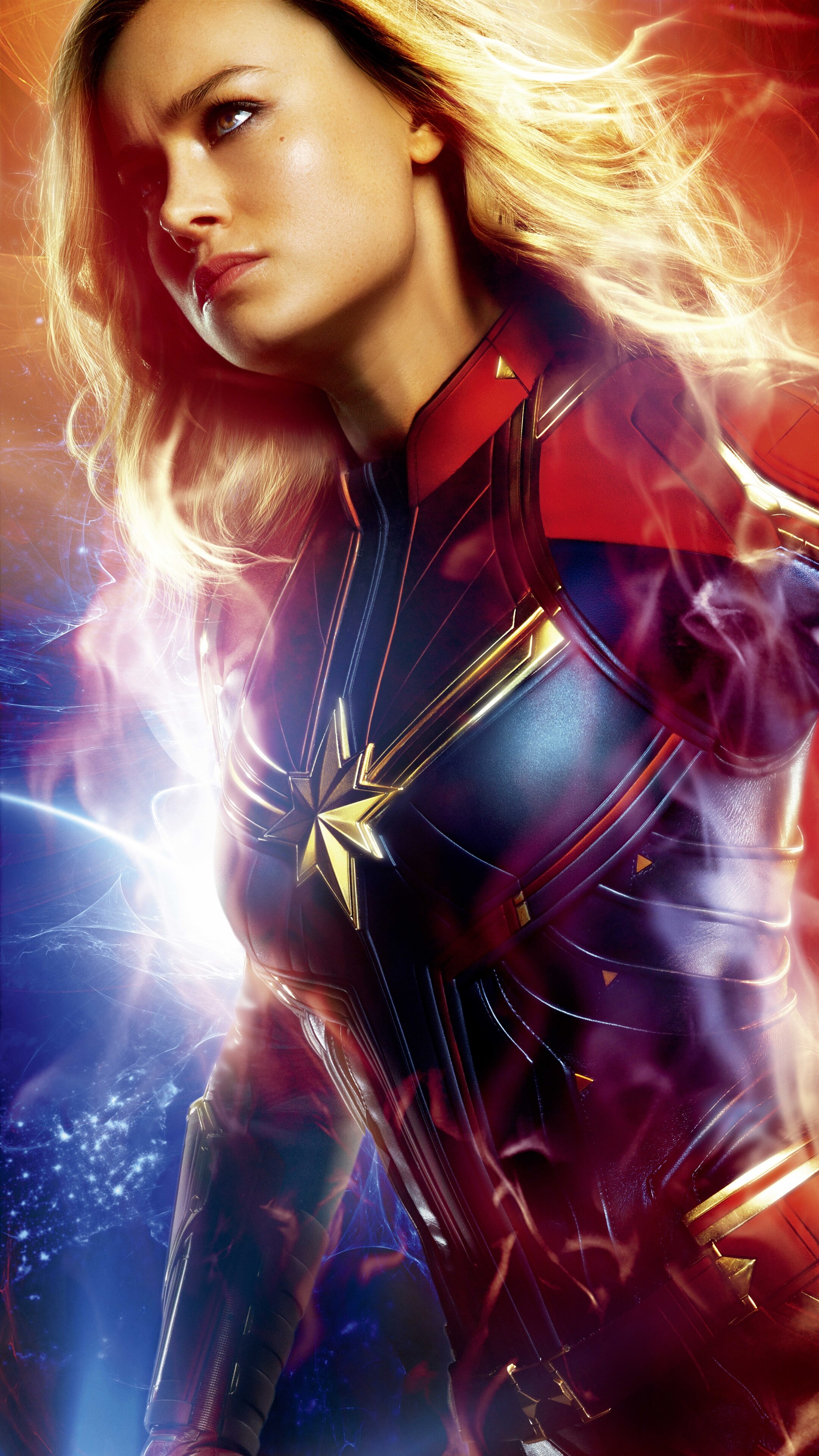 Brie Larson, Captain Marvel, Movie, High quality, 2160x3840 4K Phone