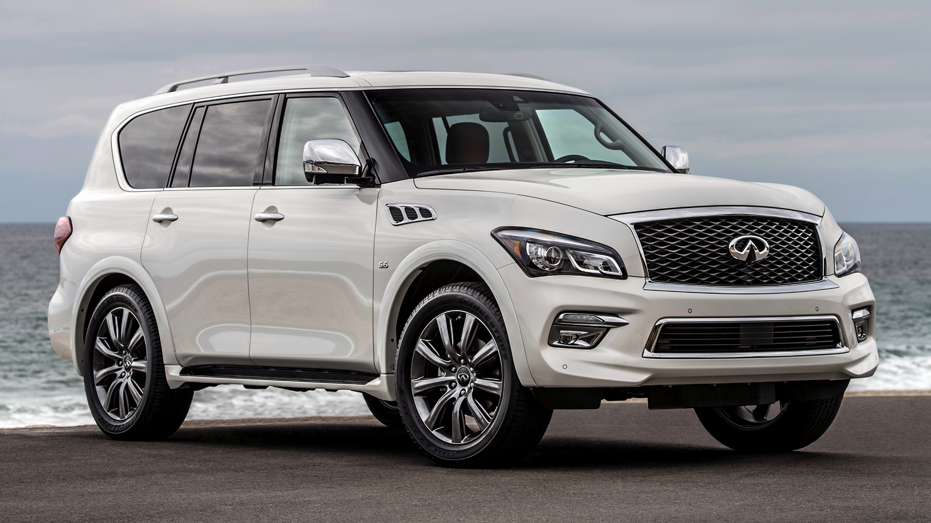 Infiniti QX80, HD wallpapers, Luxurious car, Backgrounds, 1920x1080 Full HD Desktop