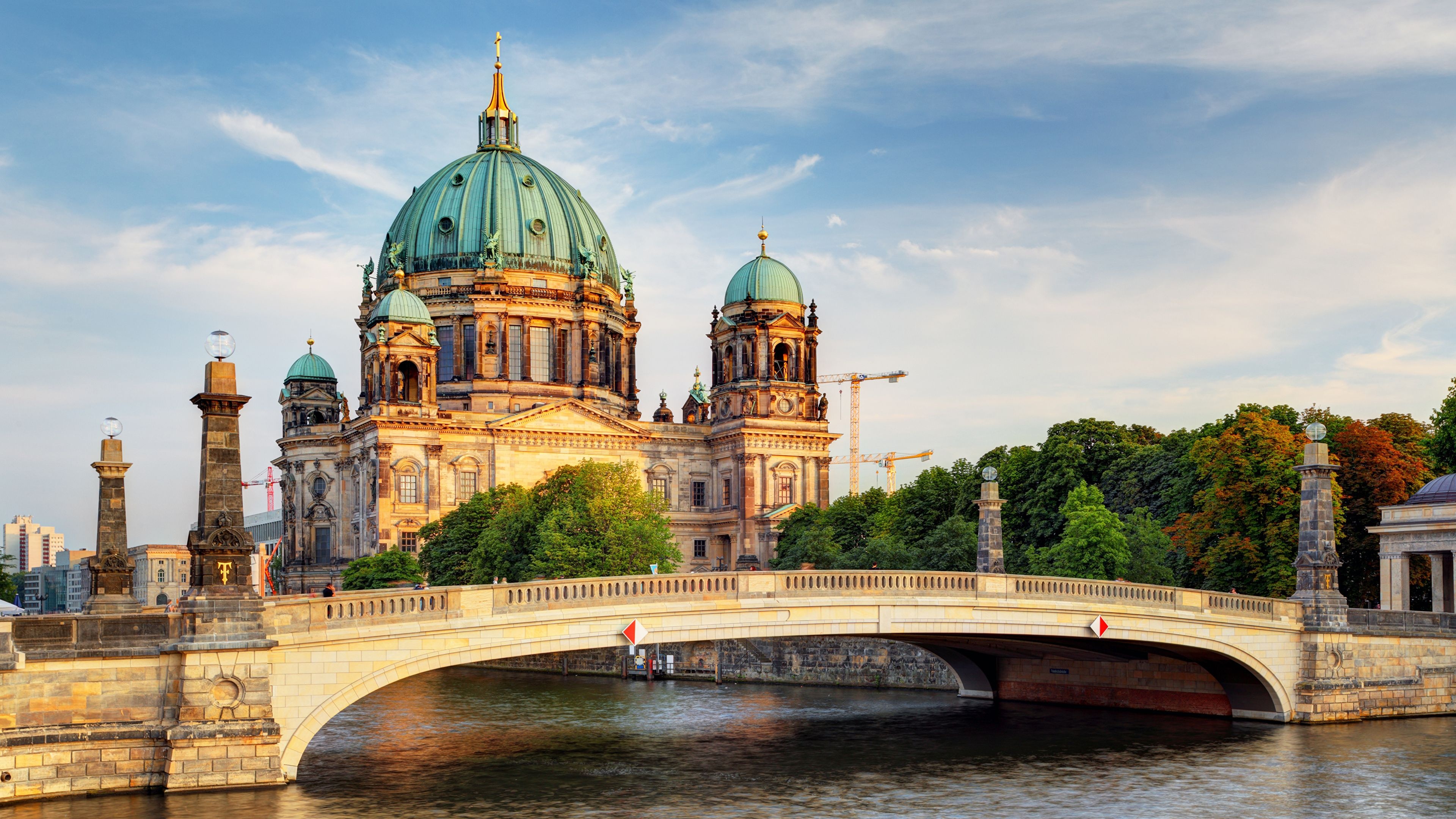 Berlin cathedral, Stunning wallpapers, Architectural marvel, German landmark, 3840x2160 4K Desktop