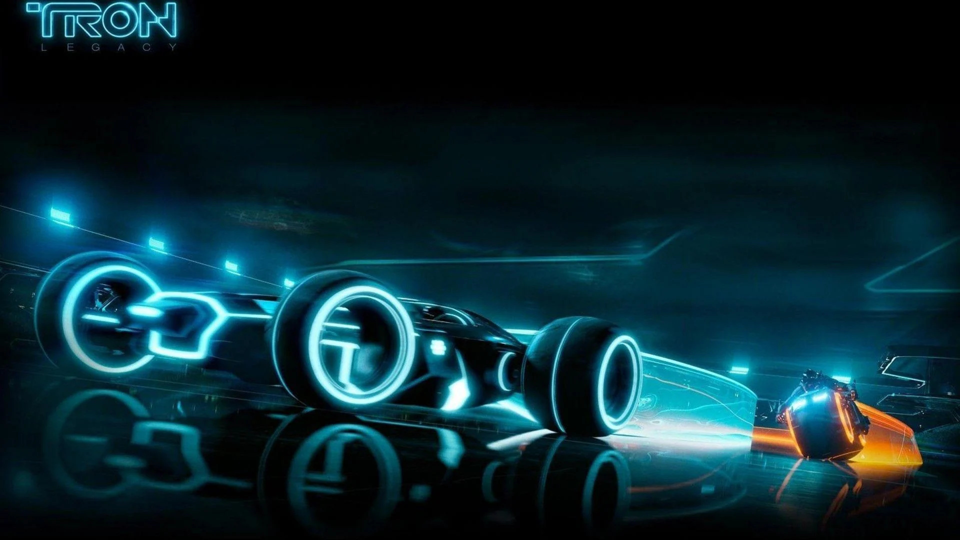 Tron Movie, Futuristic World, Light Cycle, Neon Aesthetics, 1920x1080 Full HD Desktop