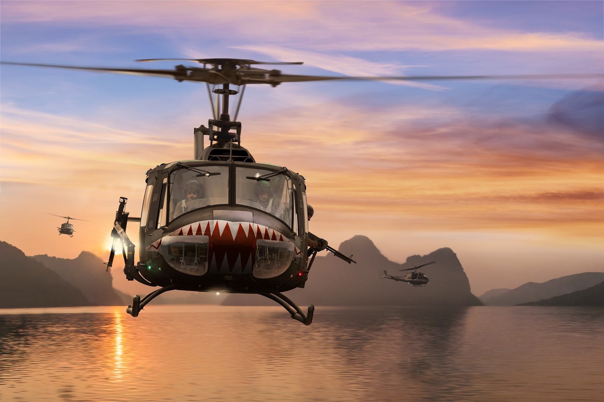 Bell Helicopter, UH-1 Iroquois, Military aircraft, Modern classics, 2050x1370 HD Desktop