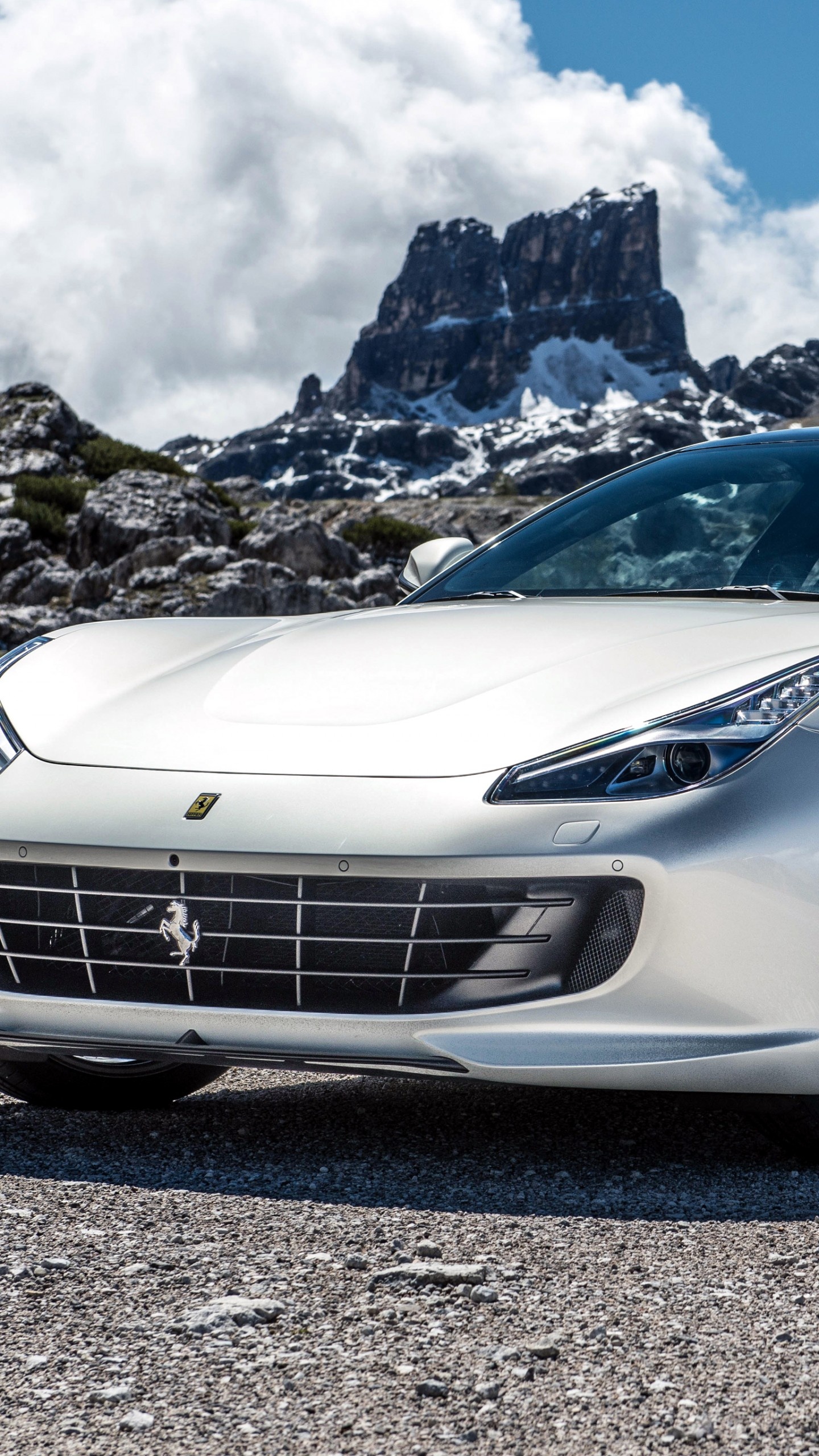 Ferrari GTC4 Lusso car, Supercar wallpapers, White car, Cars & bikes, 1440x2560 HD Phone