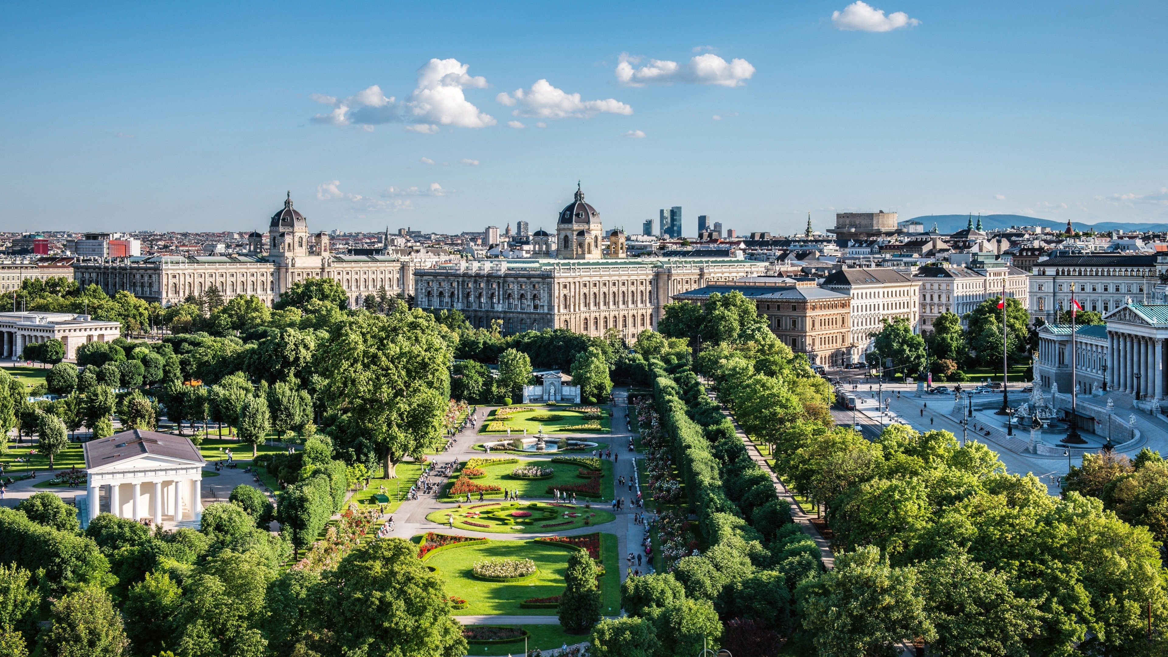 Volksgarten, Vienna (Austria) Wallpaper, 3840x2160 4K Desktop