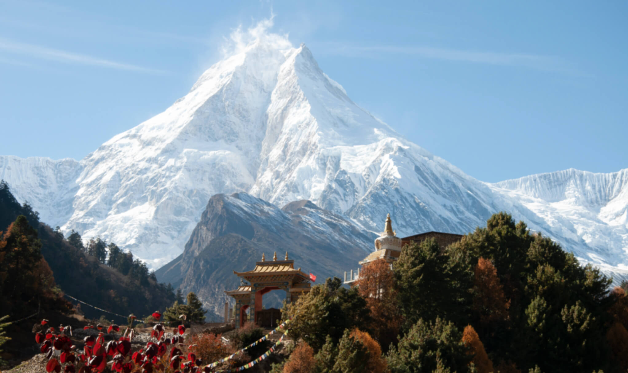 Manaslu Conservation Area, Nepal Wallpaper, 2050x1220 HD Desktop