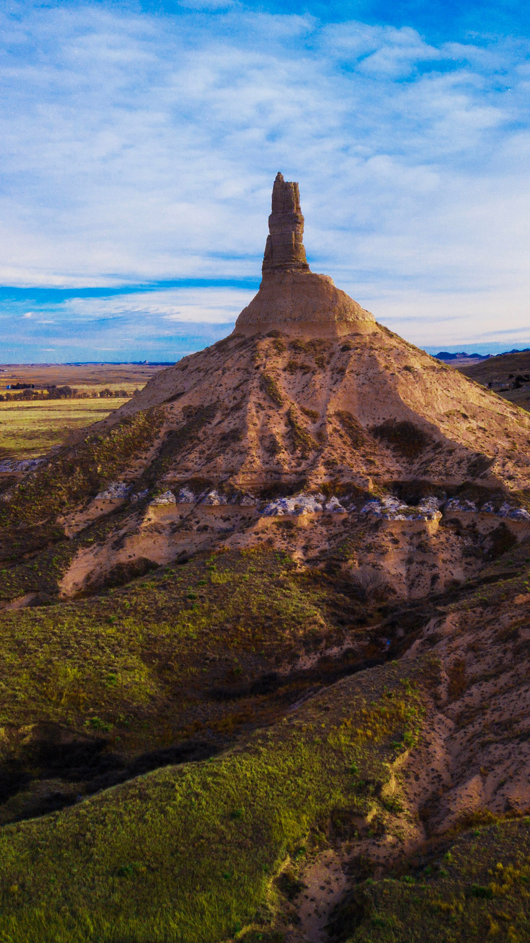 Chimney Rock, Bayard Nebraska, USA, Windows 10, 1080x1920 Full HD Phone